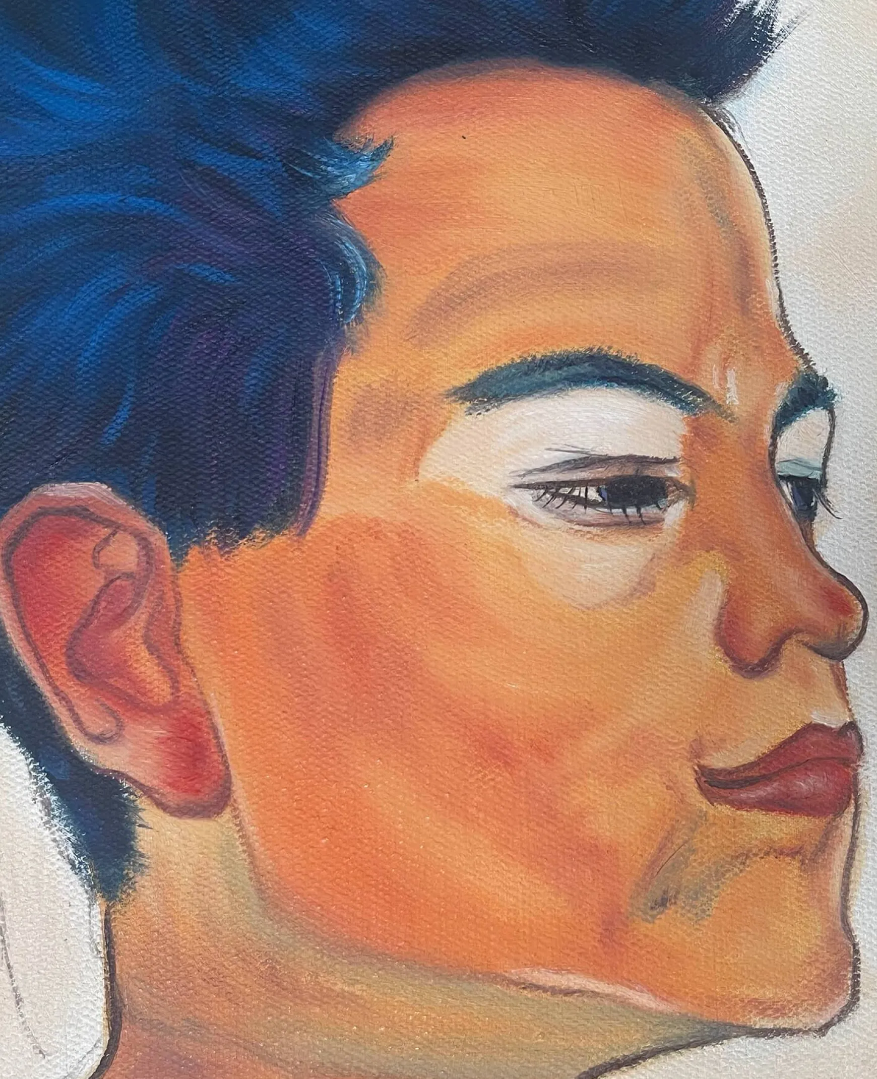 Galerie Mont Schiele<Autoportrait aux mains jointes sur la poitrine - Egon Schiele