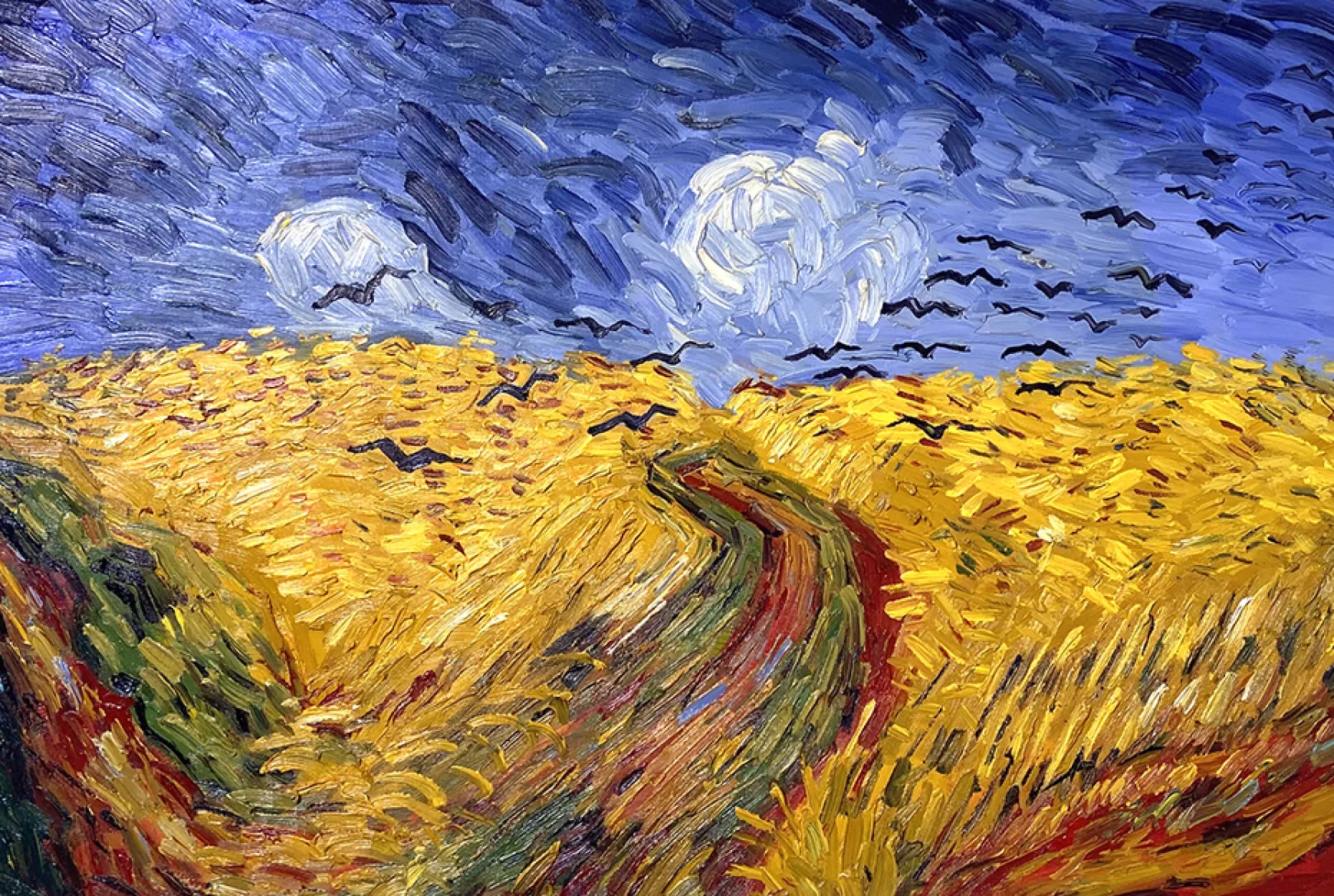 Galerie Mont Van Gogh<Champ de blé aux corbeaux - Vincent Van Gogh