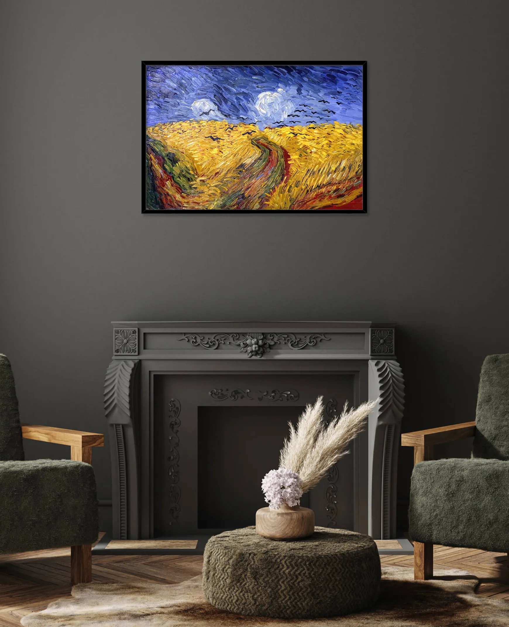 Galerie Mont Van Gogh<Champ de blé aux corbeaux - Vincent Van Gogh