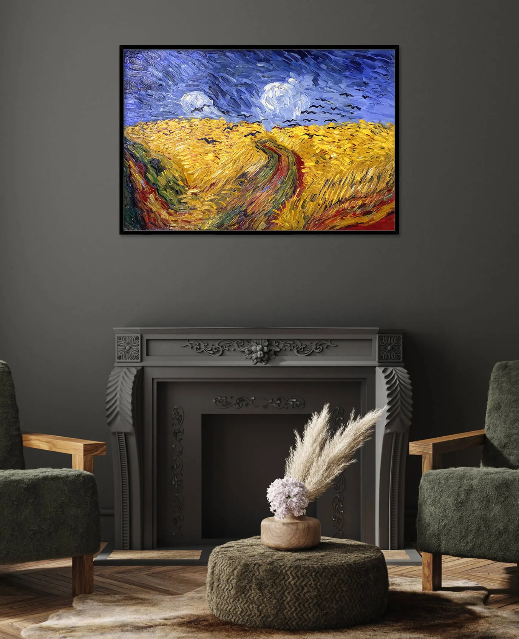 Galerie Mont Van Gogh<Champ de blé aux corbeaux - Vincent Van Gogh
