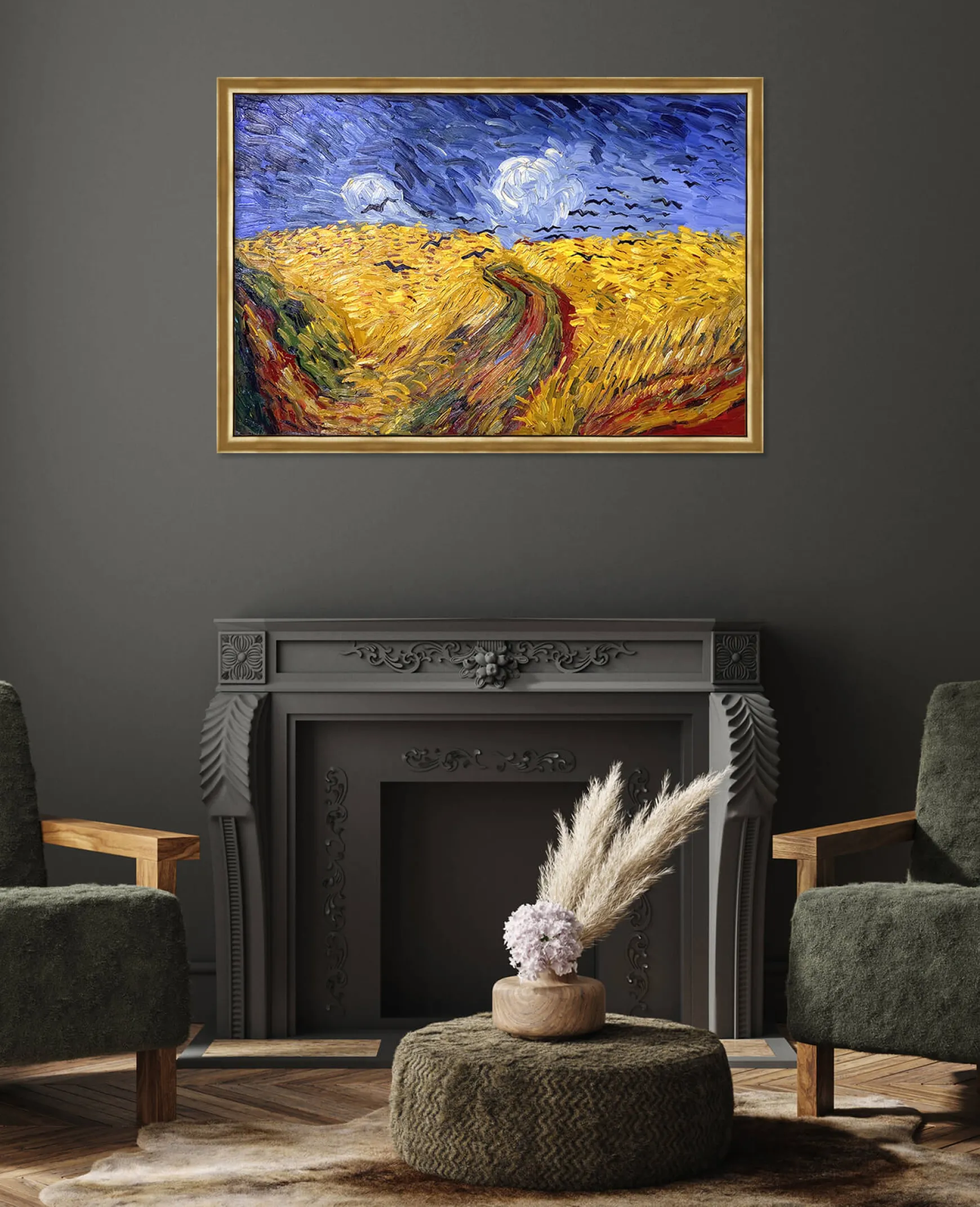 Galerie Mont Van Gogh<Champ de blé aux corbeaux - Vincent Van Gogh