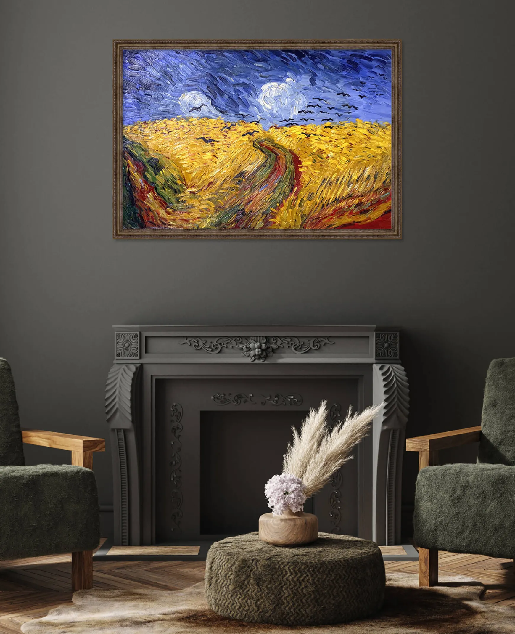 Galerie Mont Van Gogh<Champ de blé aux corbeaux - Vincent Van Gogh