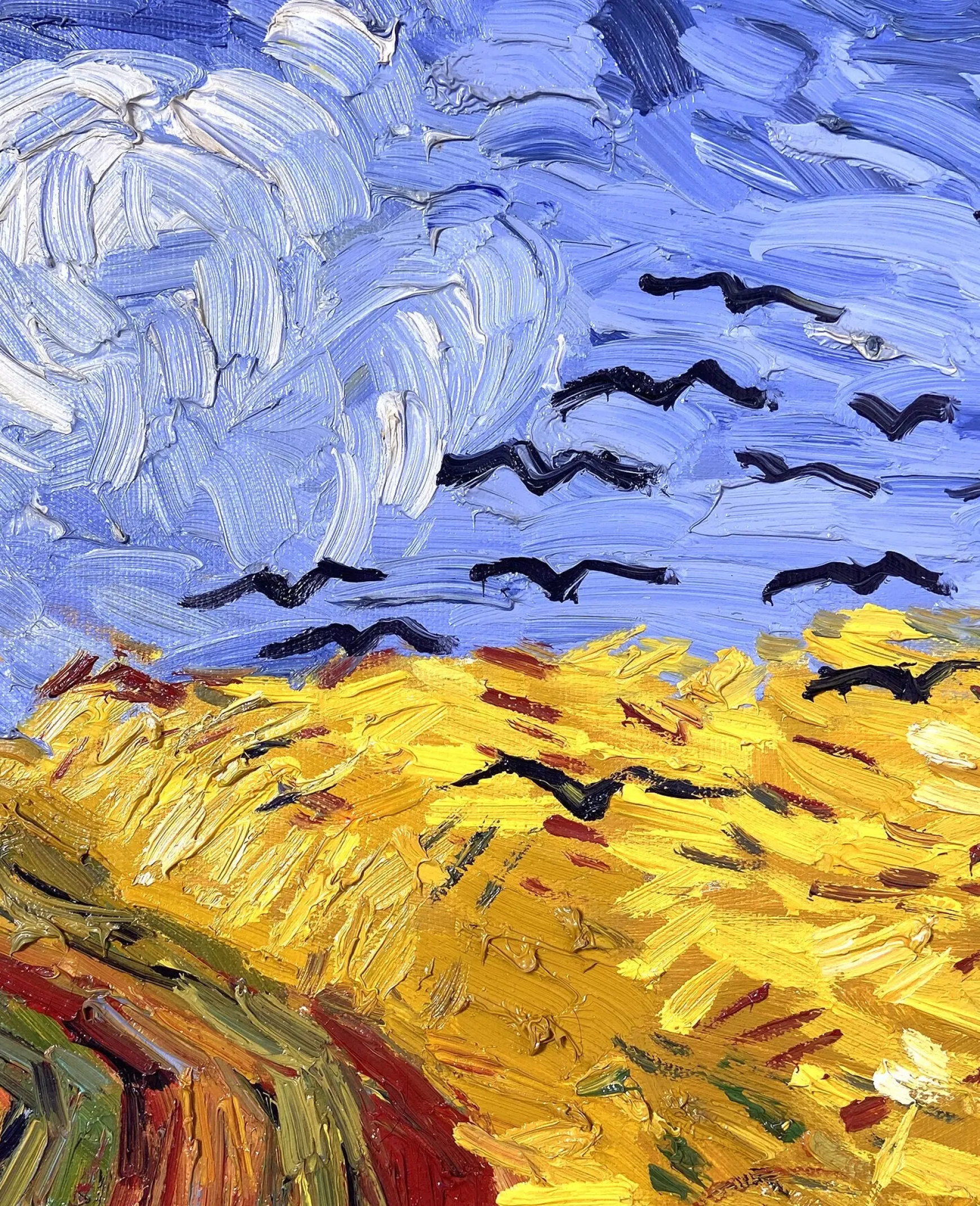 Galerie Mont Van Gogh<Champ de blé aux corbeaux - Vincent Van Gogh