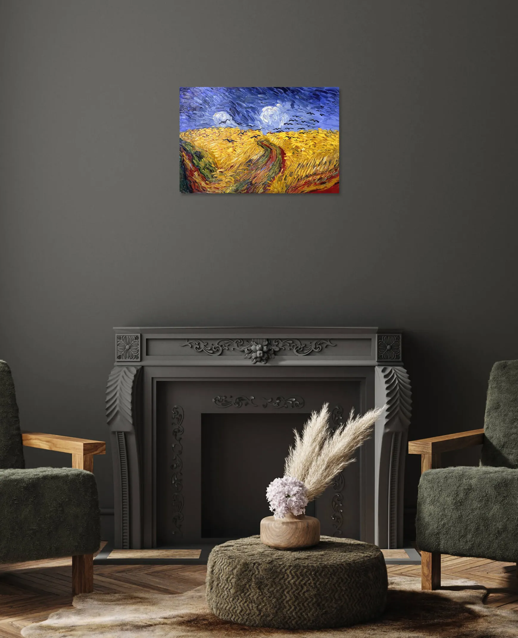 Galerie Mont Van Gogh<Champ de blé aux corbeaux - Vincent Van Gogh