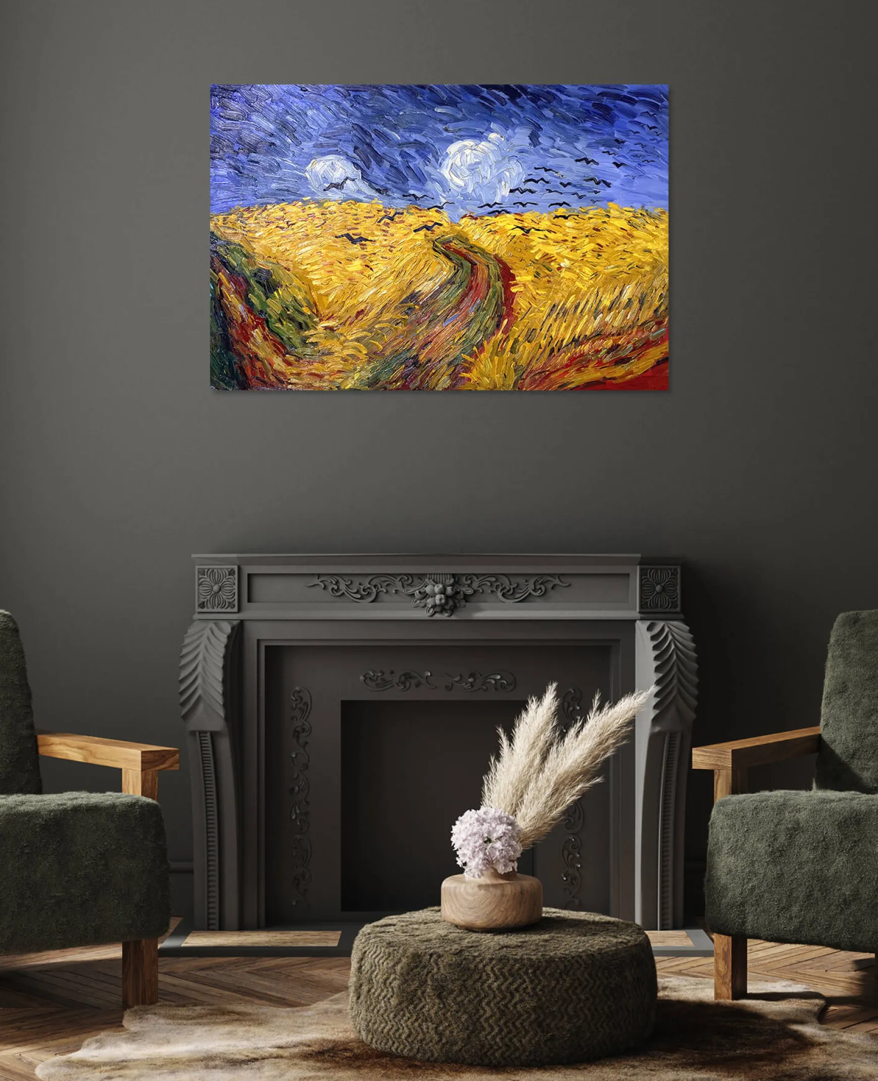 Galerie Mont Van Gogh<Champ de blé aux corbeaux - Vincent Van Gogh