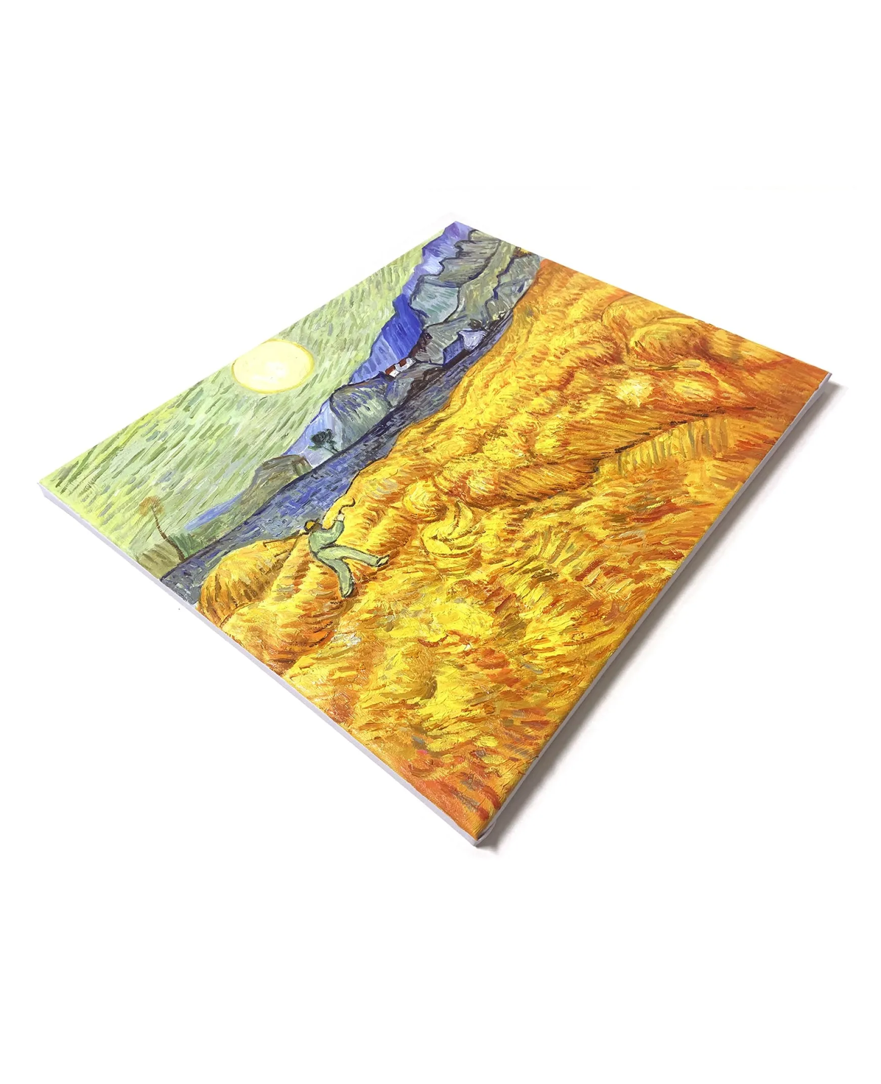 Galerie Mont Van Gogh<Champ de blé derrière l'hospice Saint-Paul avec un faucheur - Vincent Van Gogh
