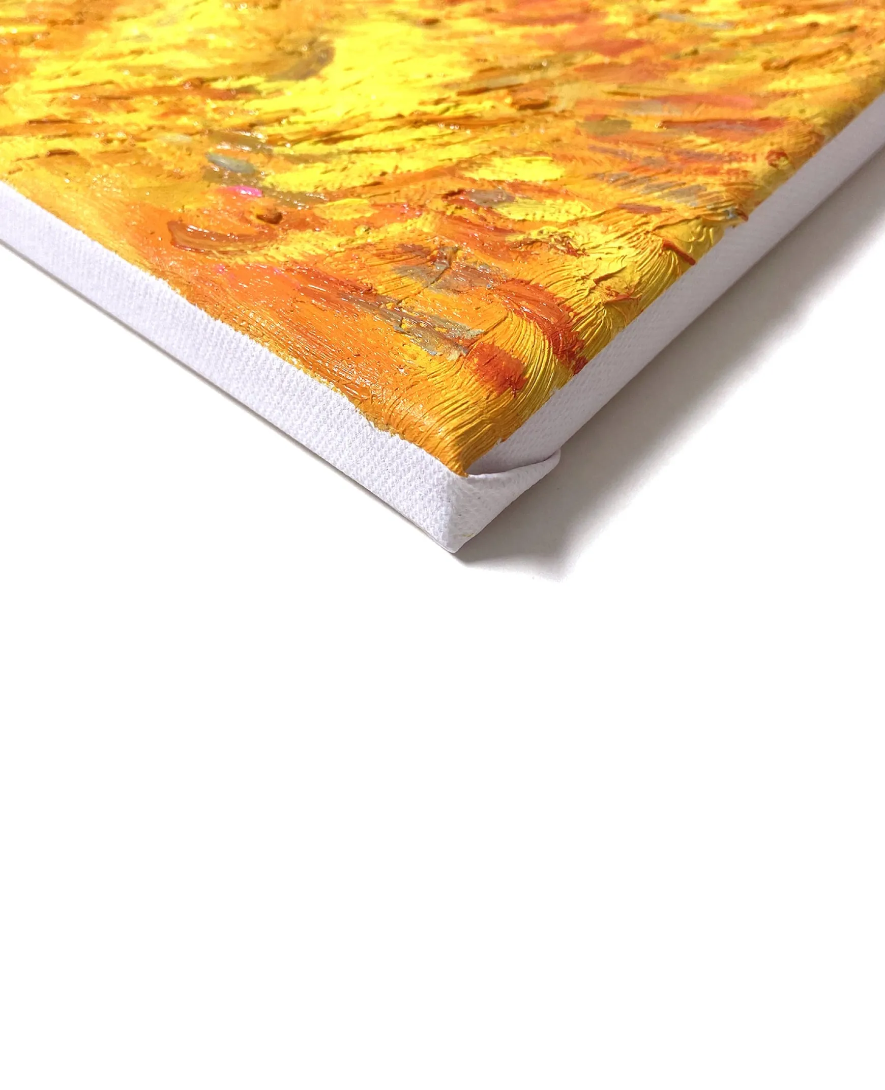 Galerie Mont Van Gogh<Champ de blé derrière l'hospice Saint-Paul avec un faucheur - Vincent Van Gogh