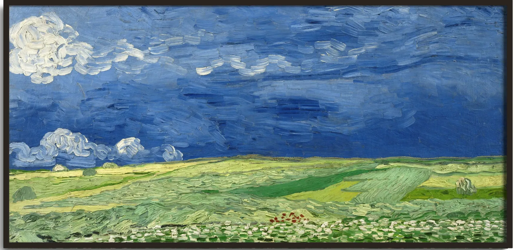 Galerie Mont Van Gogh<Champ de blé sous des nuages d'orage - Vincent Van Gogh