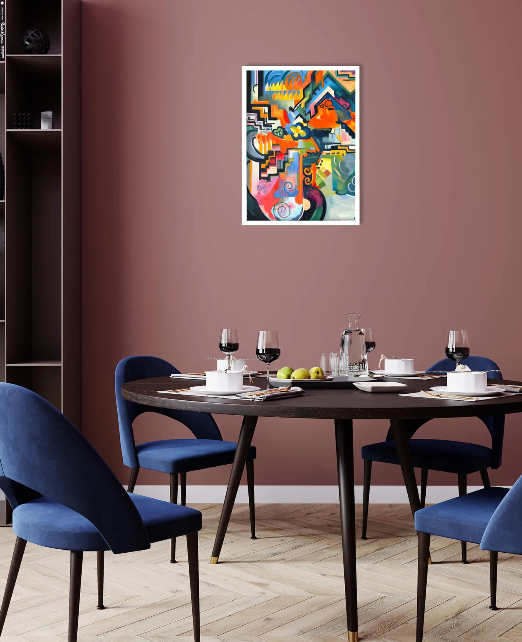 Galerie Mont Macke<Composition colorée hommage à Bach - August Macke