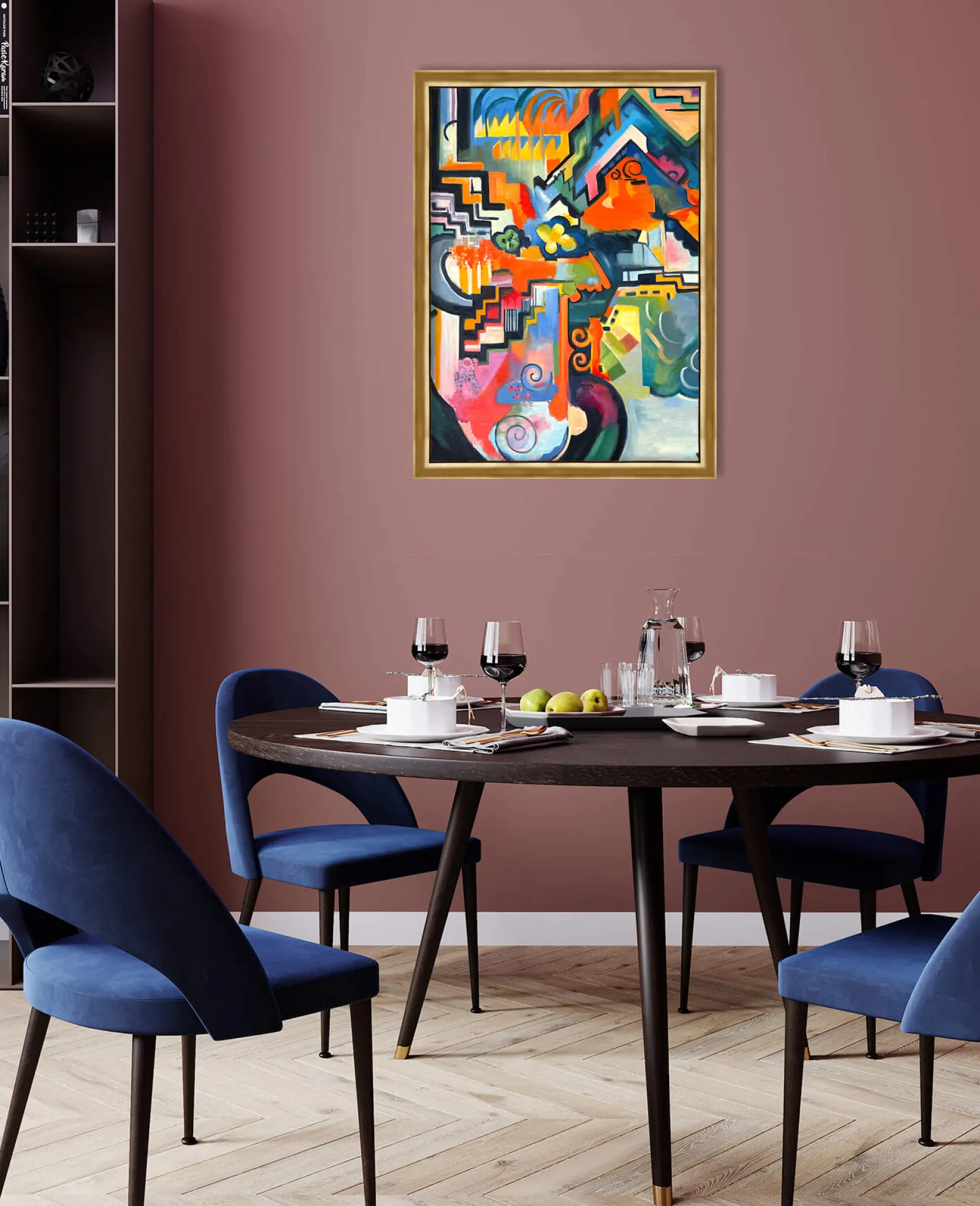 Galerie Mont Macke<Composition colorée hommage à Bach - August Macke