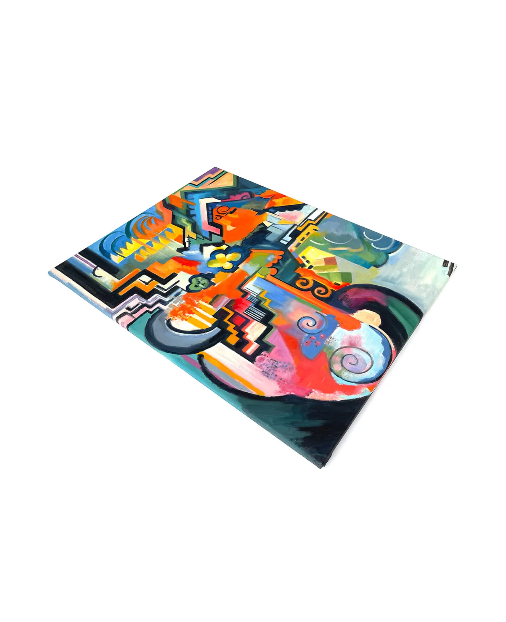 Galerie Mont Macke<Composition colorée hommage à Bach - August Macke
