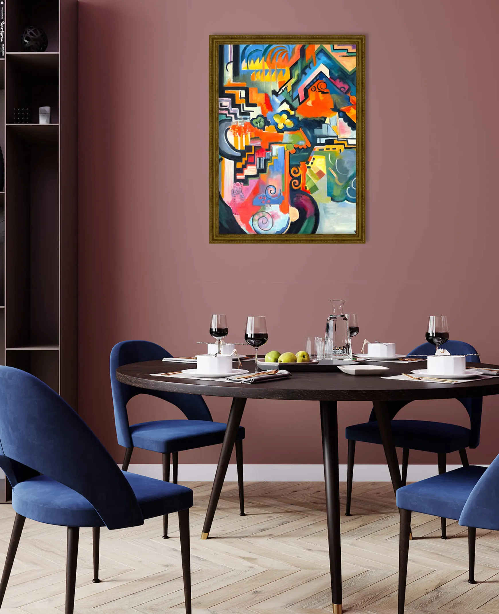 Galerie Mont Macke<Composition colorée hommage à Bach - August Macke