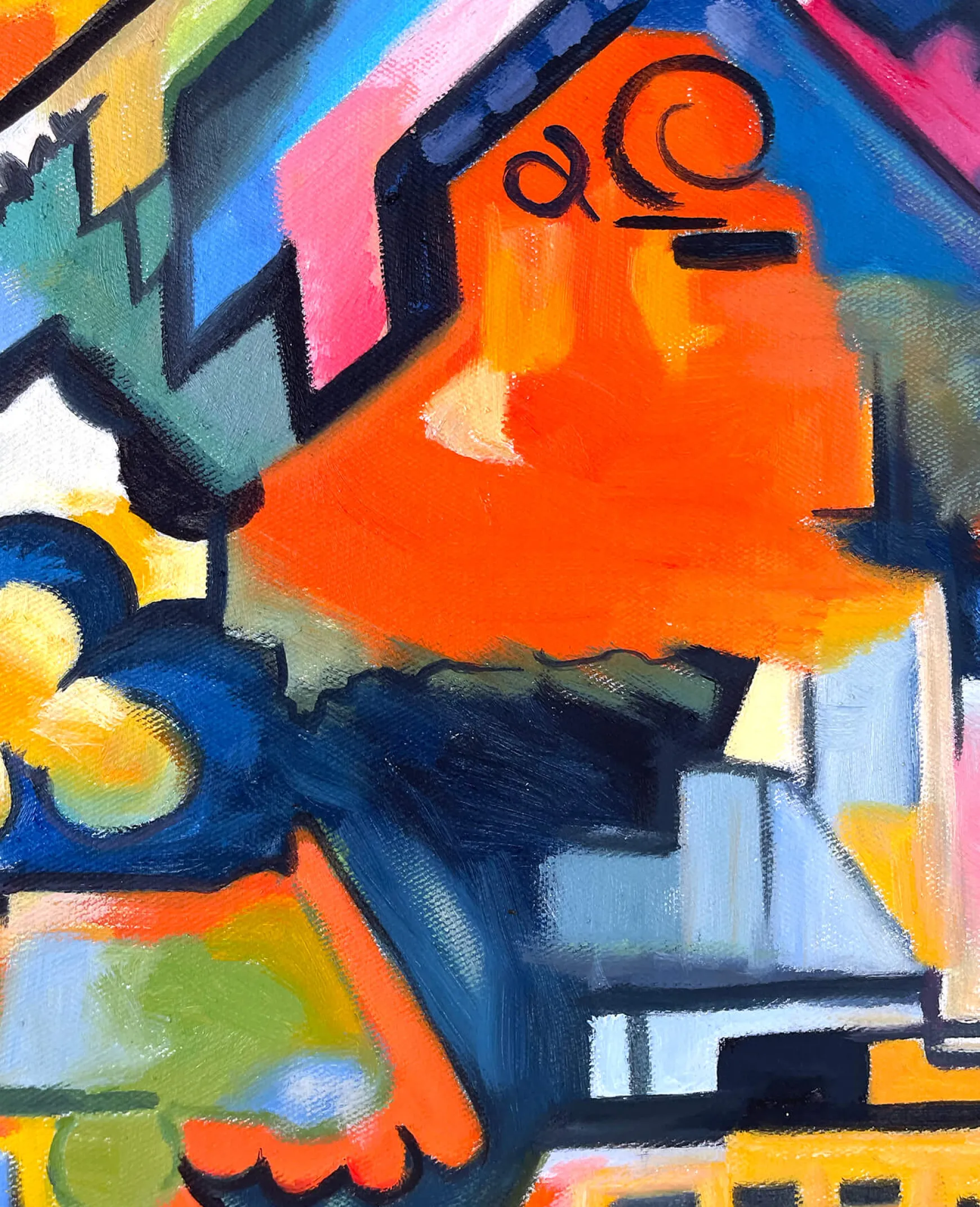 Galerie Mont Macke<Composition colorée hommage à Bach - August Macke