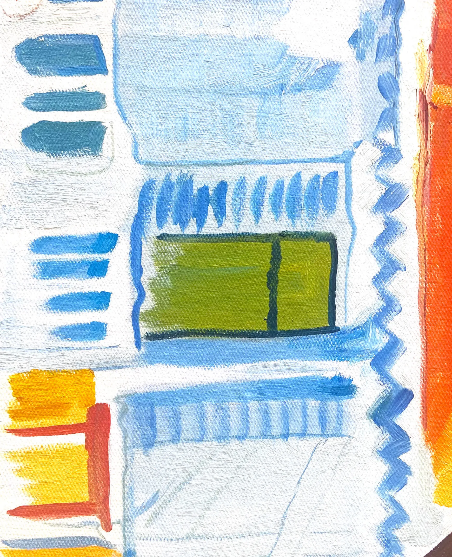 Galerie Mont Macke<Cour de la maison de campagne à St. Germain - August Macke
