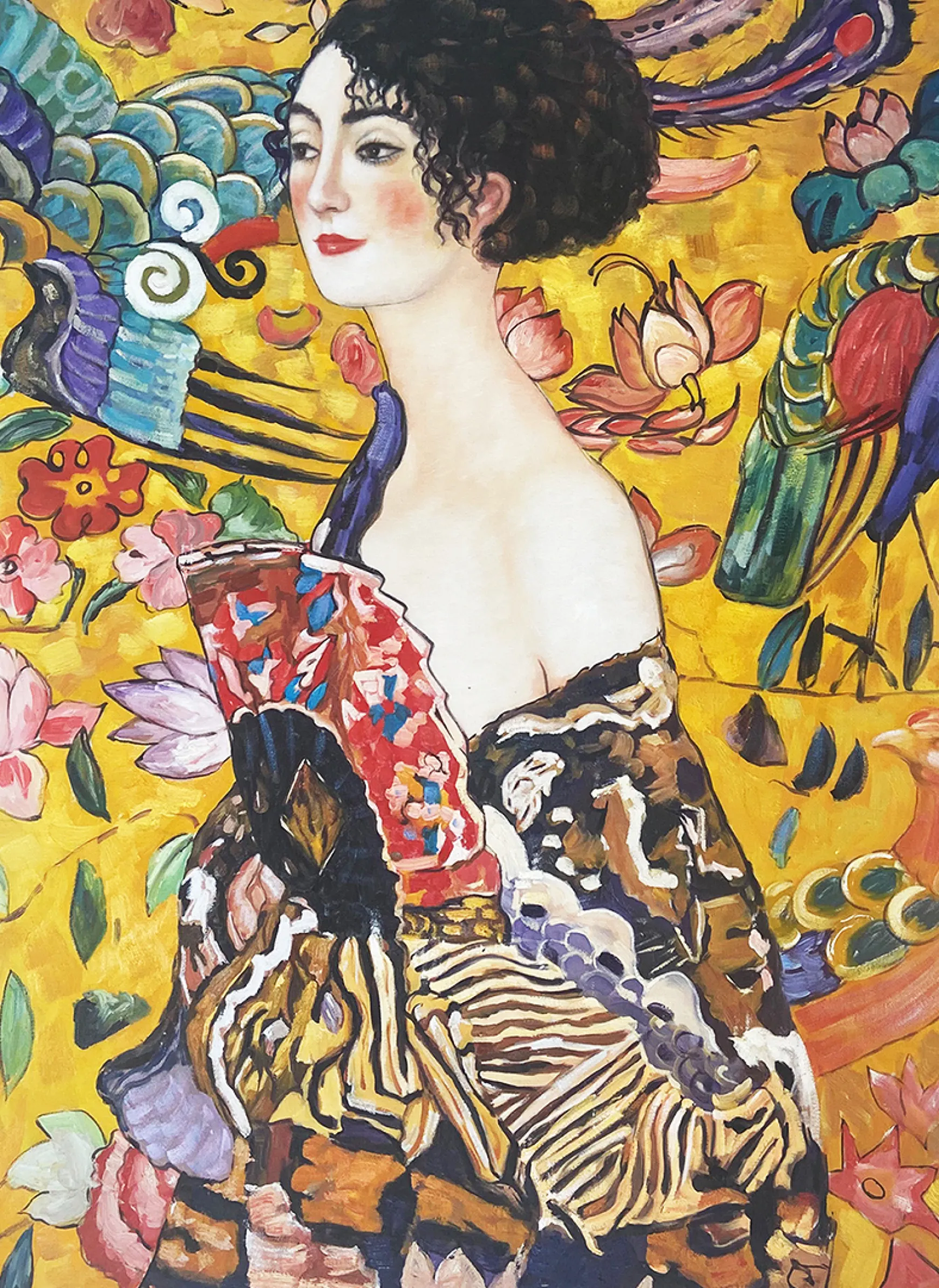 Galerie Mont Klimt<Dame à l'éventail - Gustav Klimt