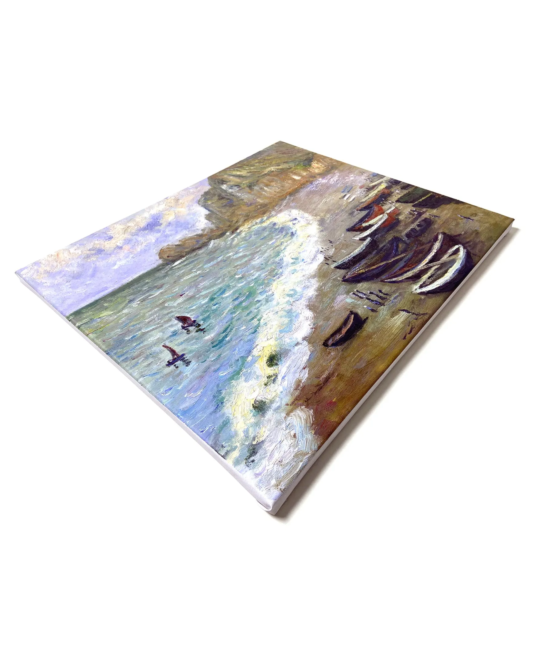 Galerie Mont Monet<Etretat : la plage et la porte d'Amont - Claude Monet
