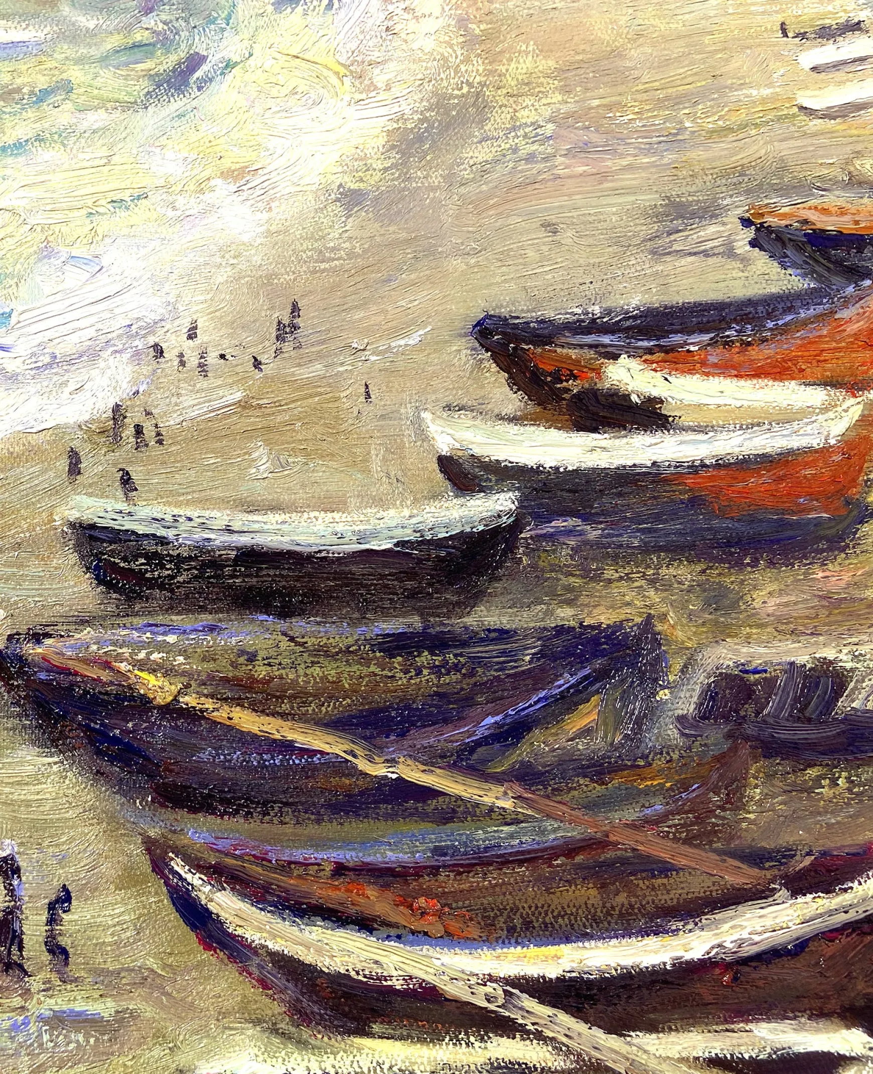Galerie Mont Monet<Etretat : la plage et la porte d'Amont - Claude Monet