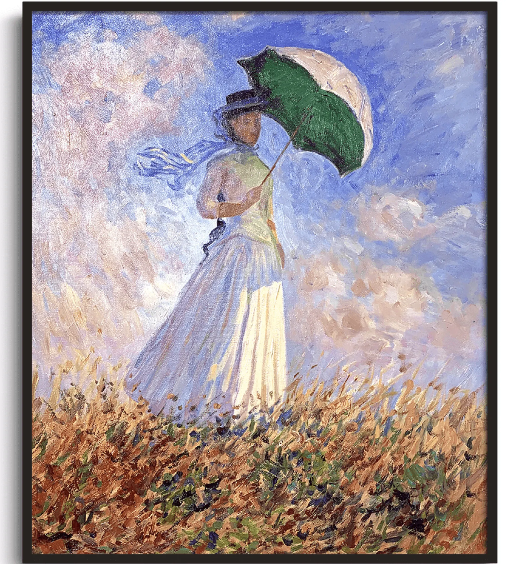 Galerie Mont Monet<Femme à l'ombrelle tournée vers la droite - Claude Monet