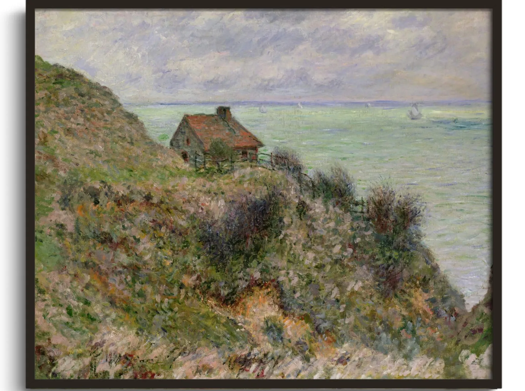 Galerie Mont Monet<La Cabane des Douaniers a Pourville - Claude Monet
