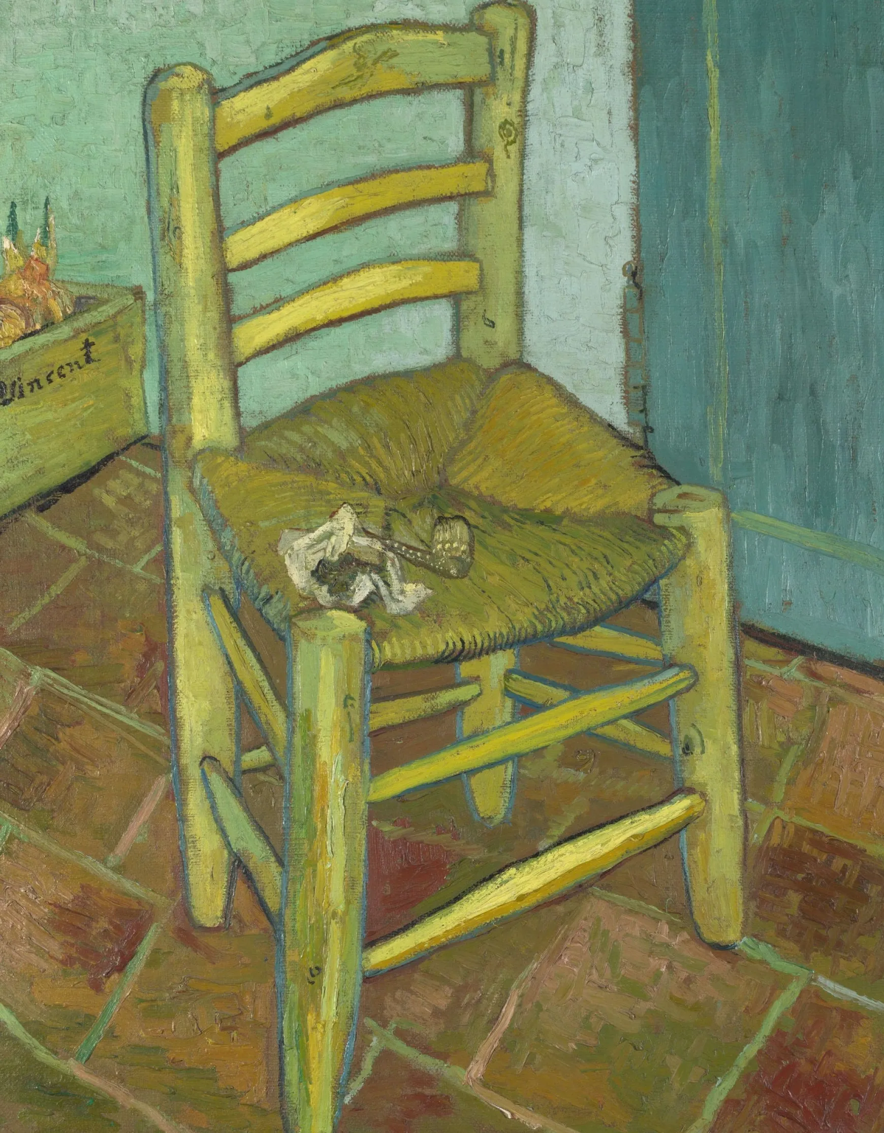 Galerie Mont Van Gogh<La Chaise de Vincent avec sa pipe - Vincent Van Gogh