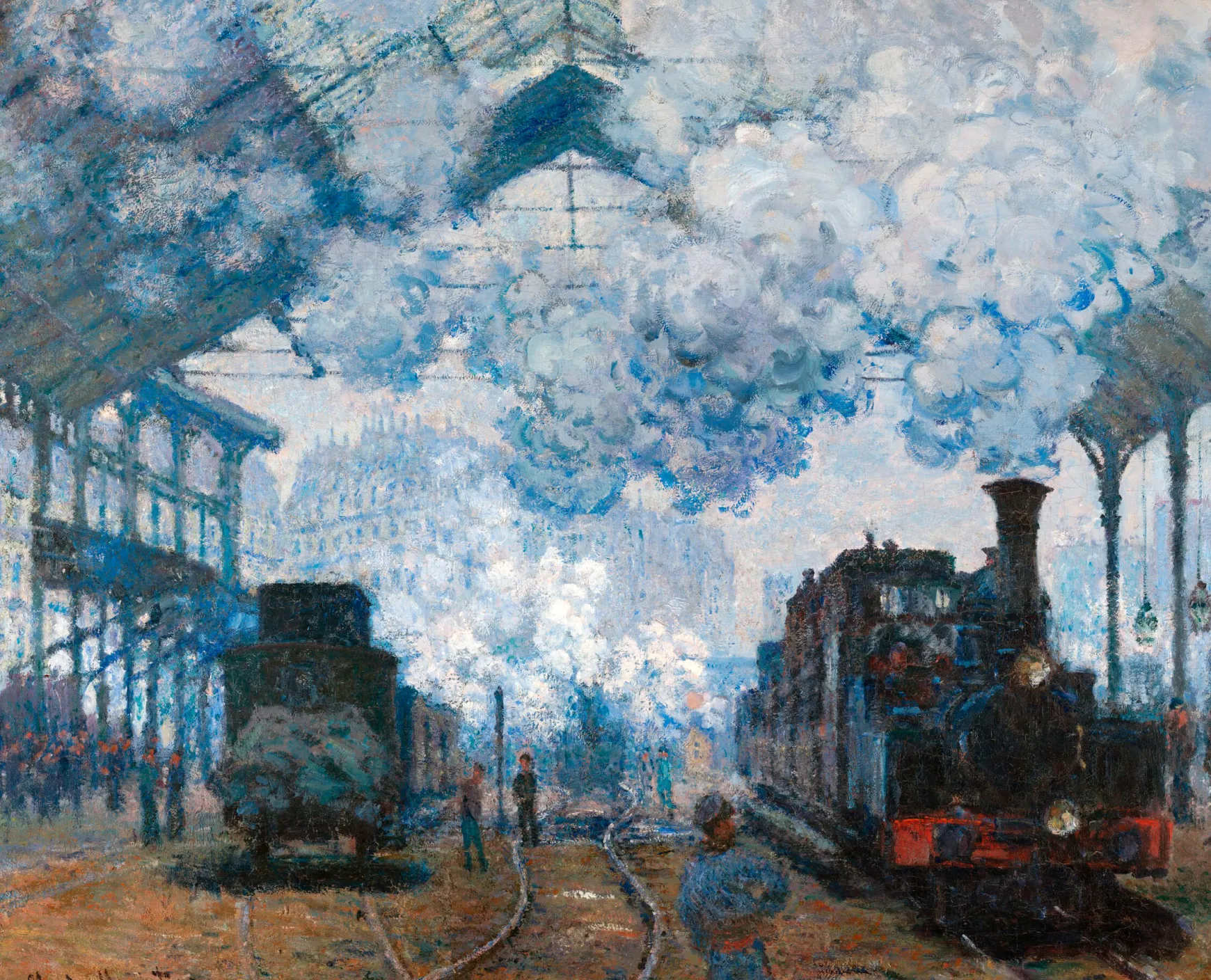 Galerie Mont Monet<La Gare Saint-Lazare, arrivée d'un train - Claude Monet