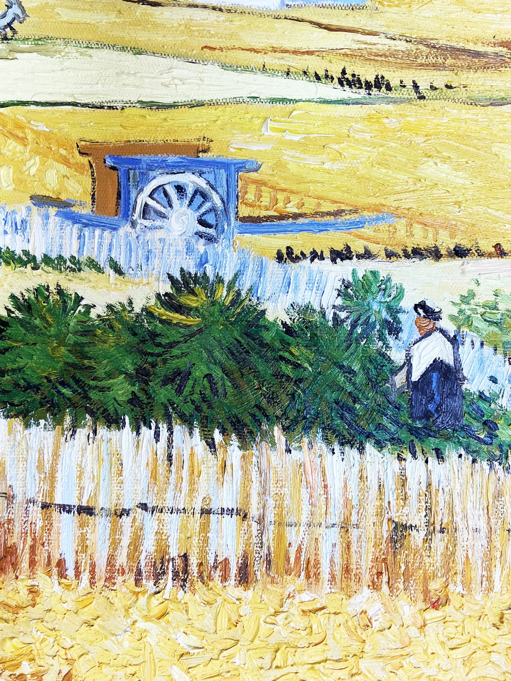Galerie Mont Van Gogh<La Moisson à La Crau, avec Montmajour dans le Fond - Vincent Van Gogh