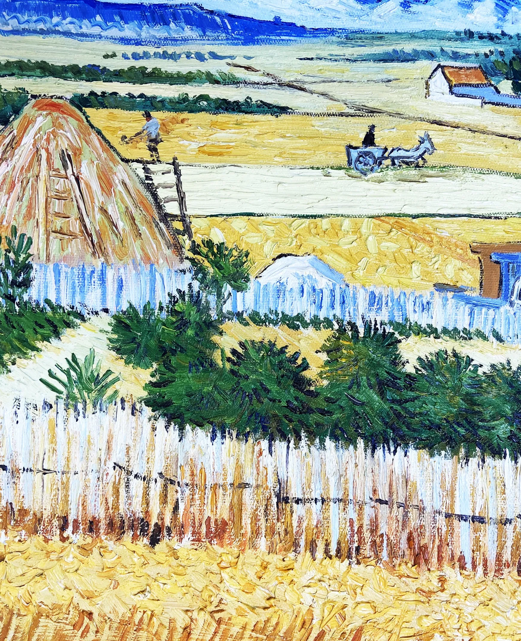 Galerie Mont Van Gogh<La Moisson à La Crau, avec Montmajour dans le Fond - Vincent Van Gogh