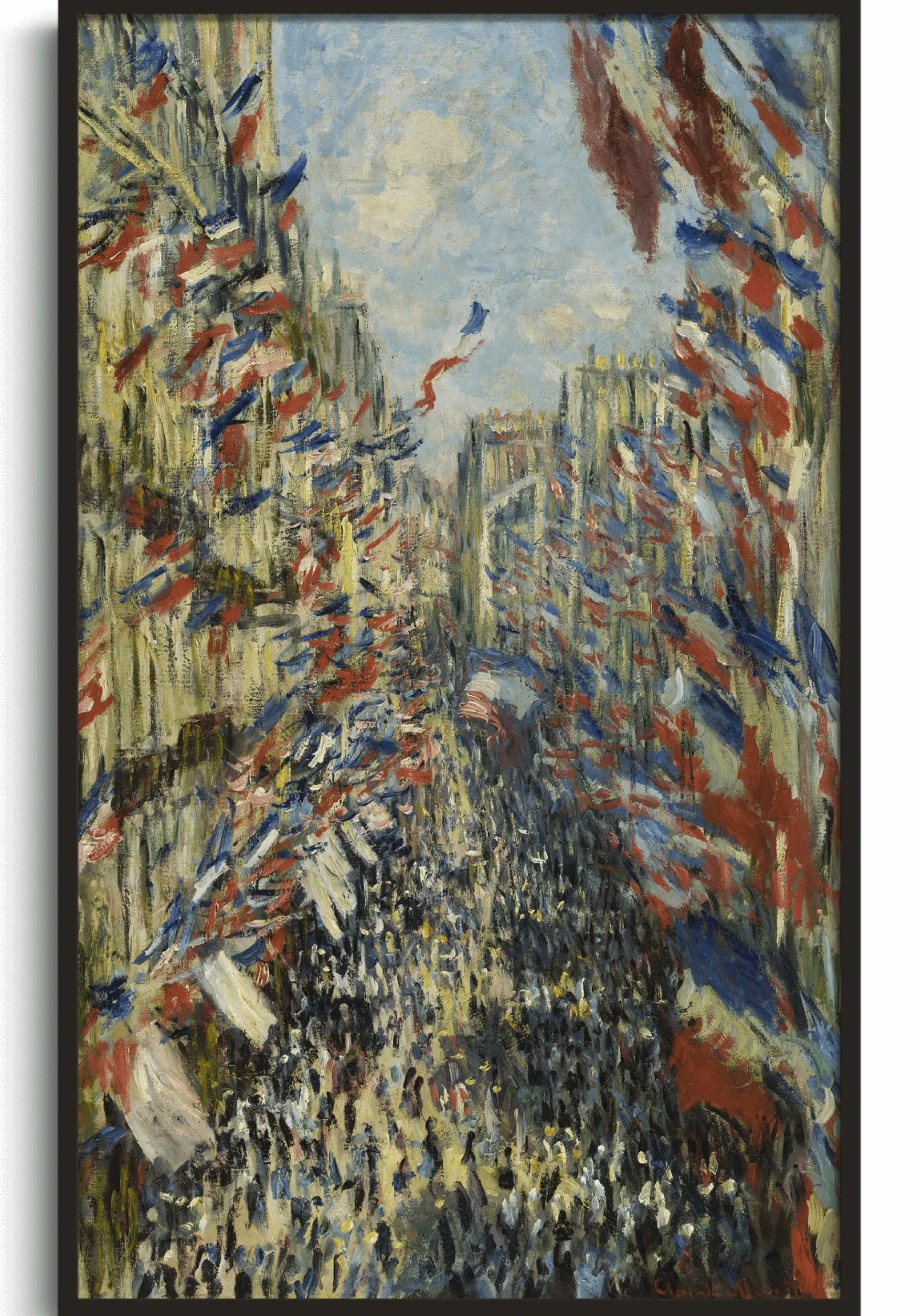 Galerie Mont Monet<La Rue Montorgueil à Paris - Claude Monet