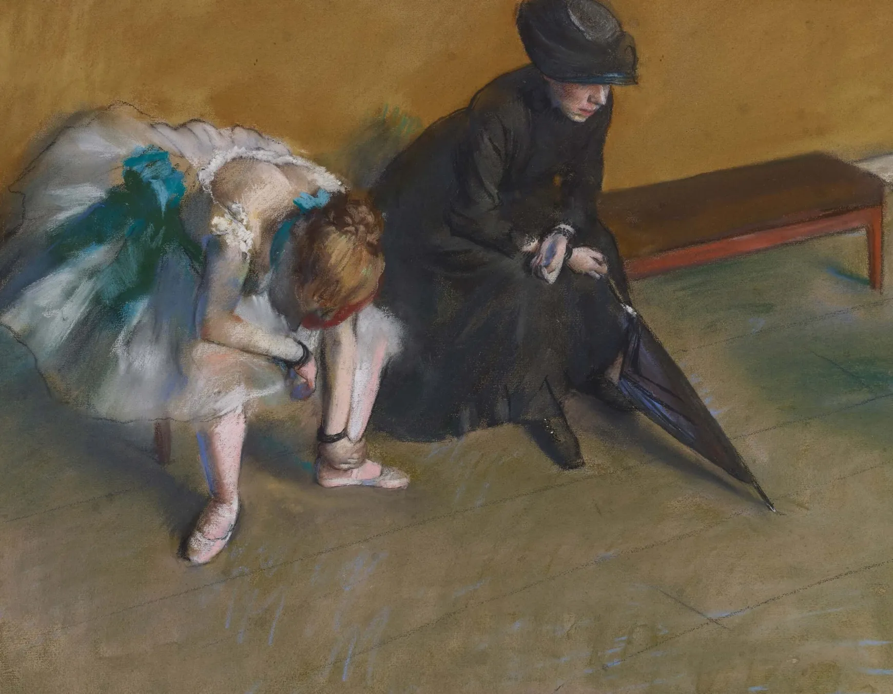 Galerie Mont Degas<L'attente - Edgar Degas