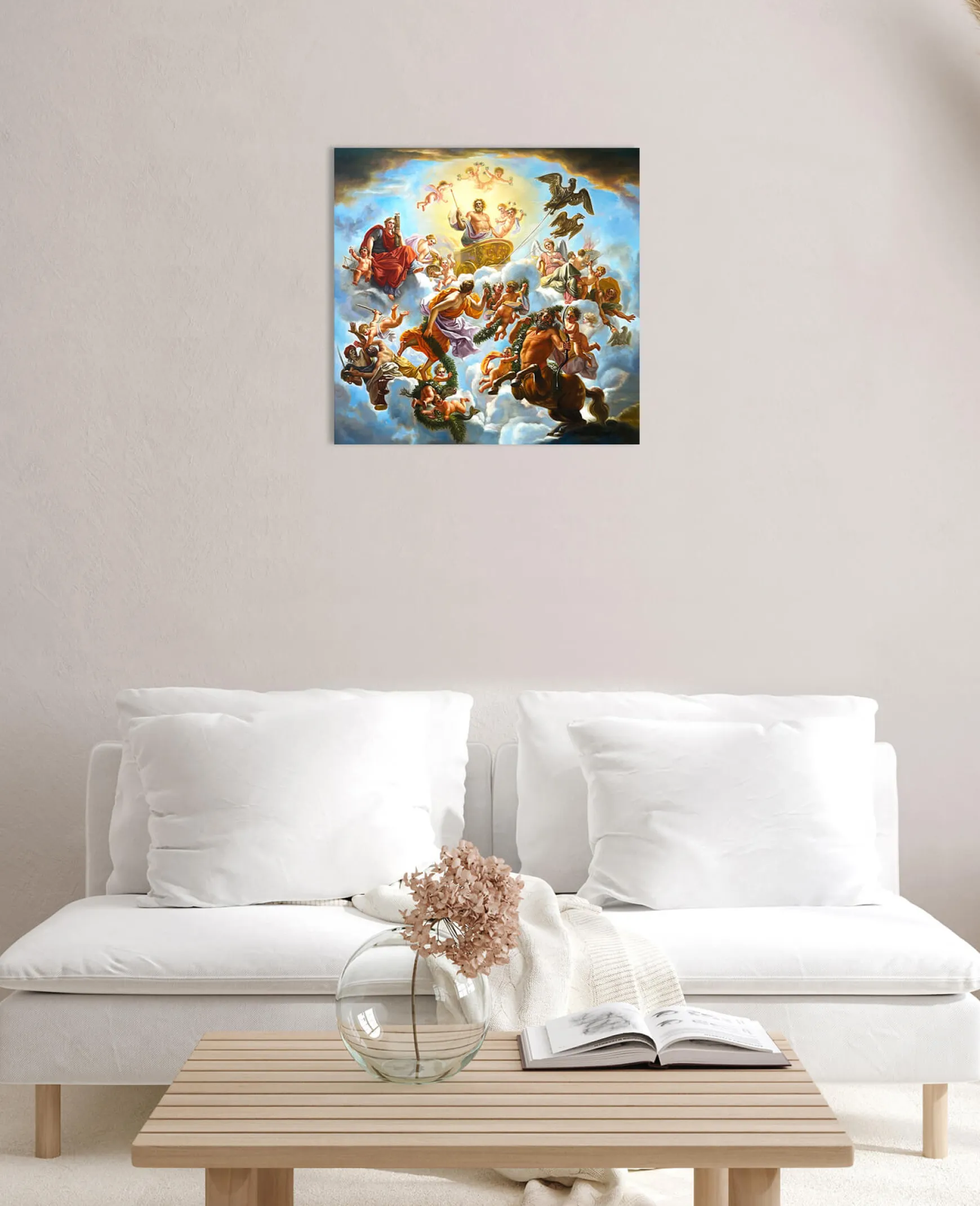 Galerie Mont Coypel<Le char de Jupiter entre la Justice et la Piété - Noël-Nicolas Coypel