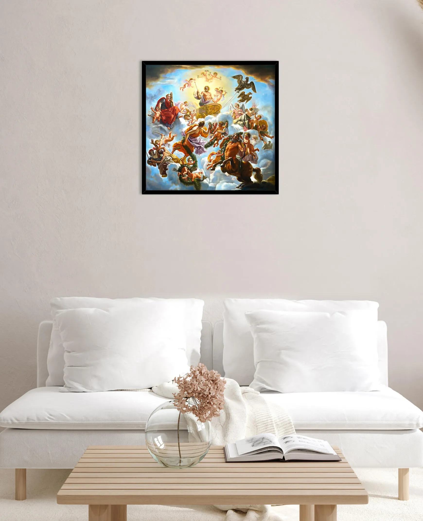 Galerie Mont Coypel<Le char de Jupiter entre la Justice et la Piété - Noël-Nicolas Coypel