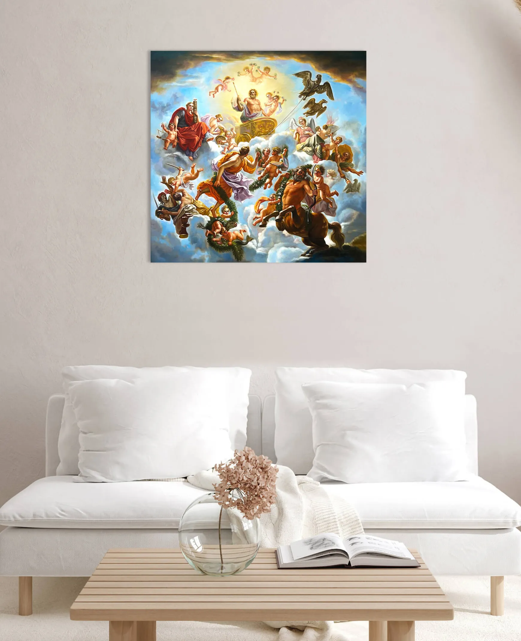 Galerie Mont Coypel<Le char de Jupiter entre la Justice et la Piété - Noël-Nicolas Coypel