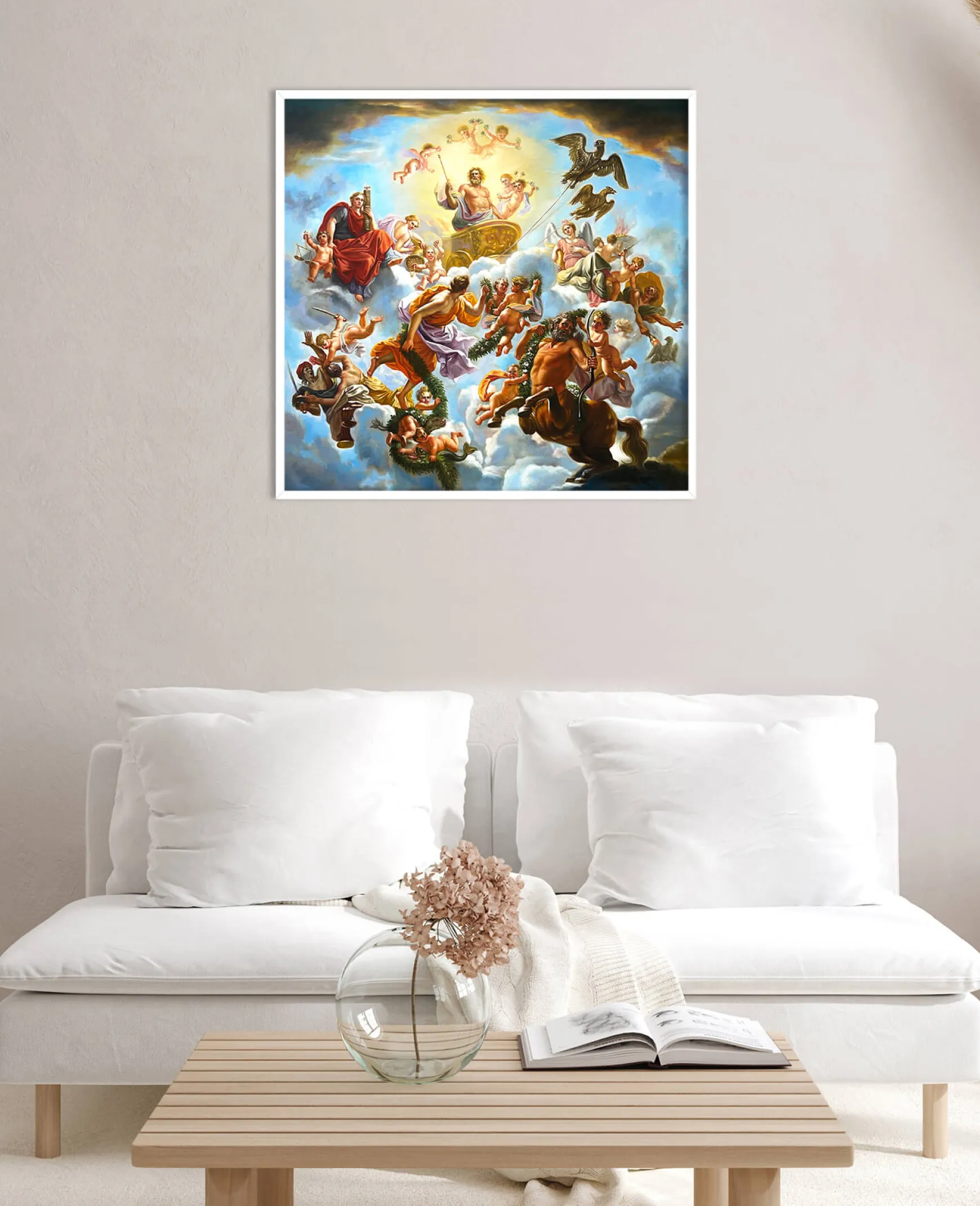 Galerie Mont Coypel<Le char de Jupiter entre la Justice et la Piété - Noël-Nicolas Coypel