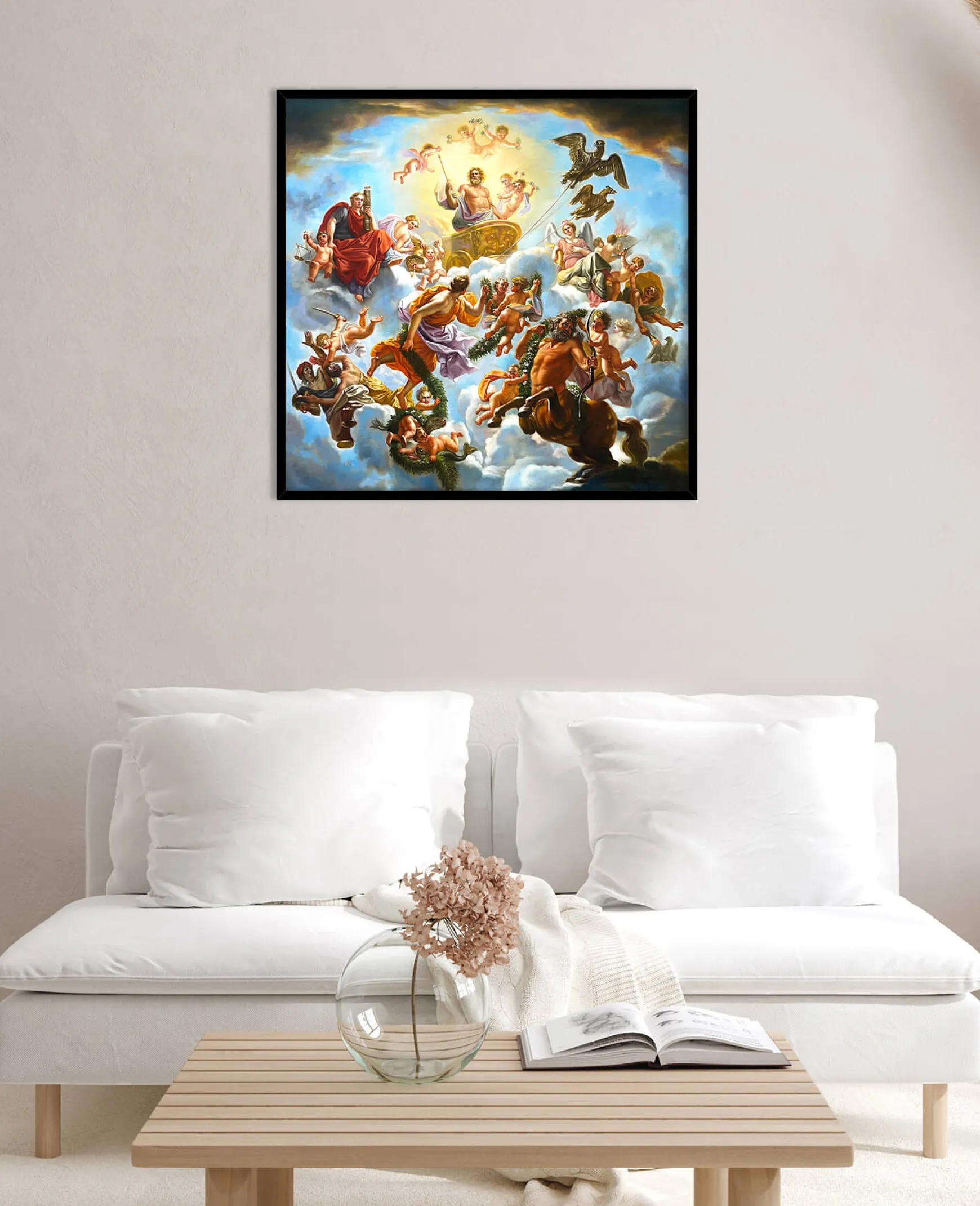 Galerie Mont Coypel<Le char de Jupiter entre la Justice et la Piété - Noël-Nicolas Coypel
