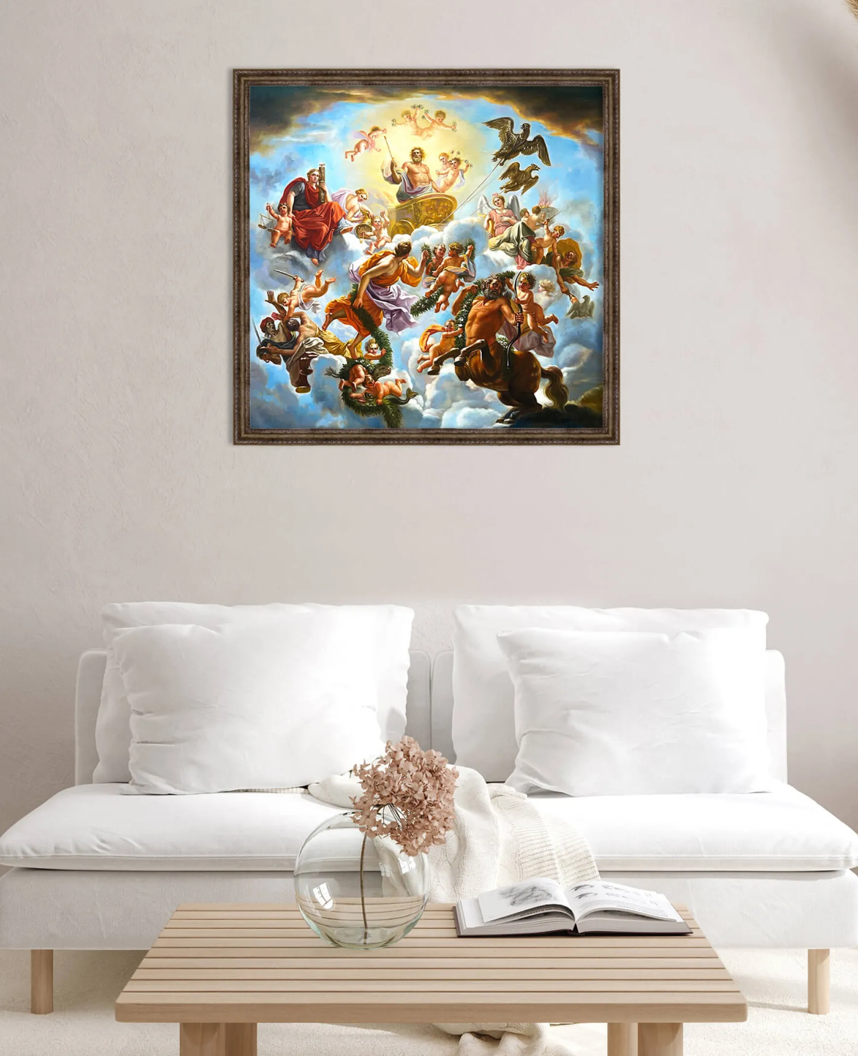 Galerie Mont Coypel<Le char de Jupiter entre la Justice et la Piété - Noël-Nicolas Coypel