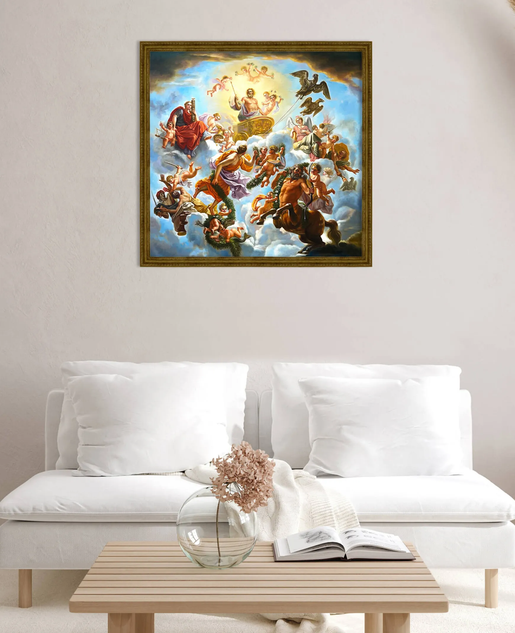 Galerie Mont Coypel<Le char de Jupiter entre la Justice et la Piété - Noël-Nicolas Coypel