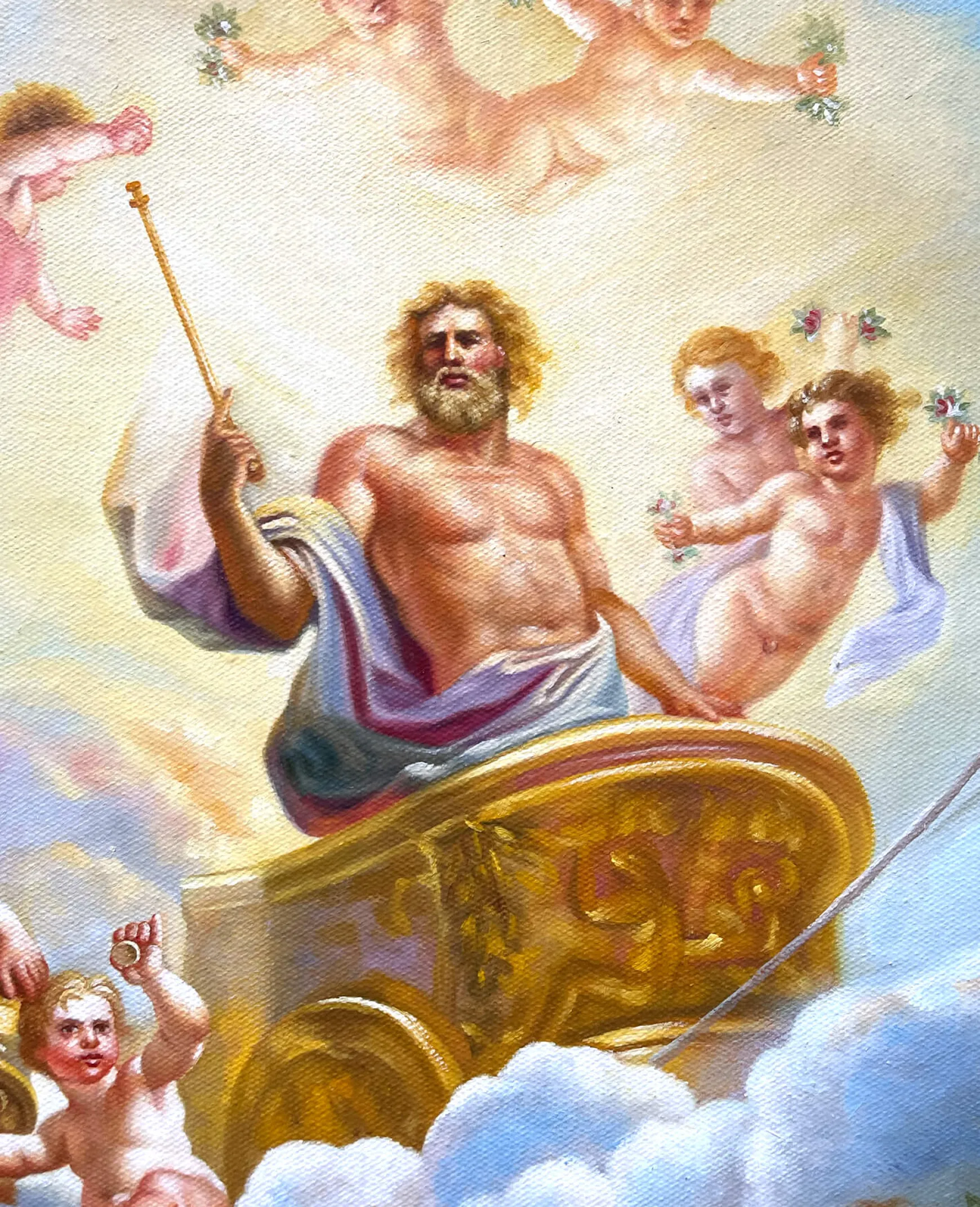 Galerie Mont Coypel<Le char de Jupiter entre la Justice et la Piété - Noël-Nicolas Coypel