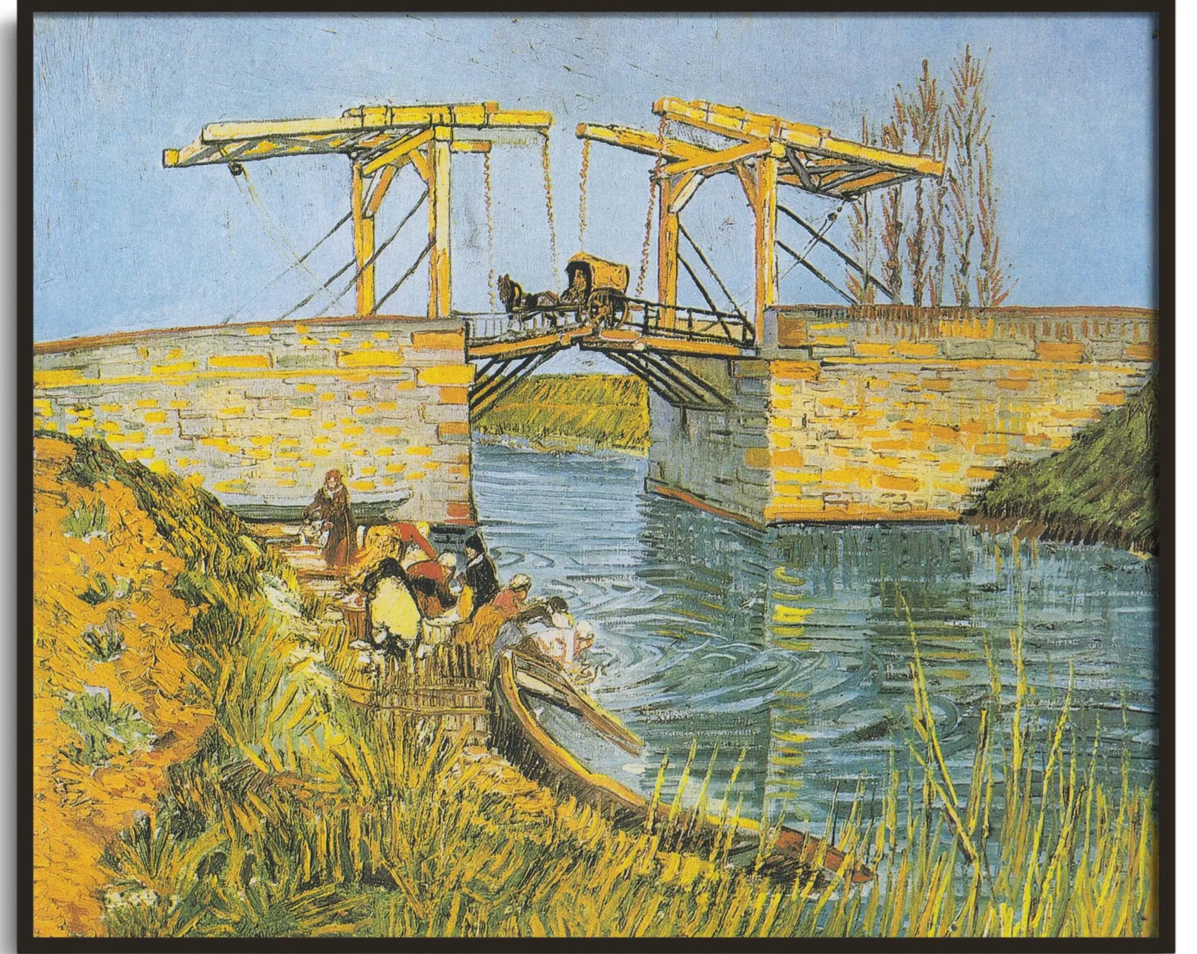 Galerie Mont Van Gogh<Le pont Langlois avec des lavandières - Vincent Van Gogh