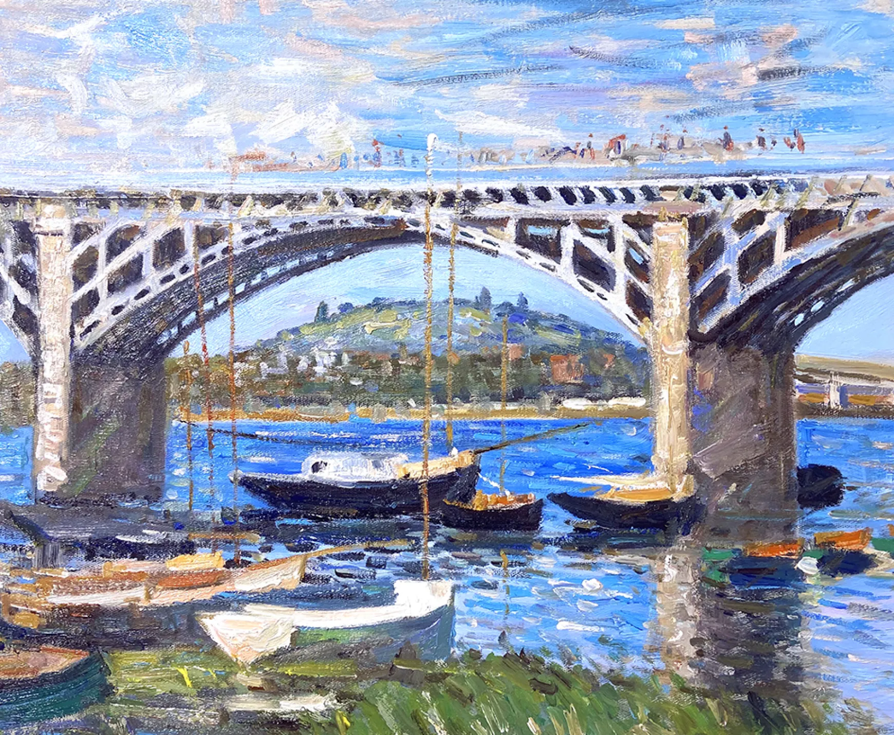 Galerie Mont Monet<Le Pont sur la Seine à Argenteuil - Claude Monet
