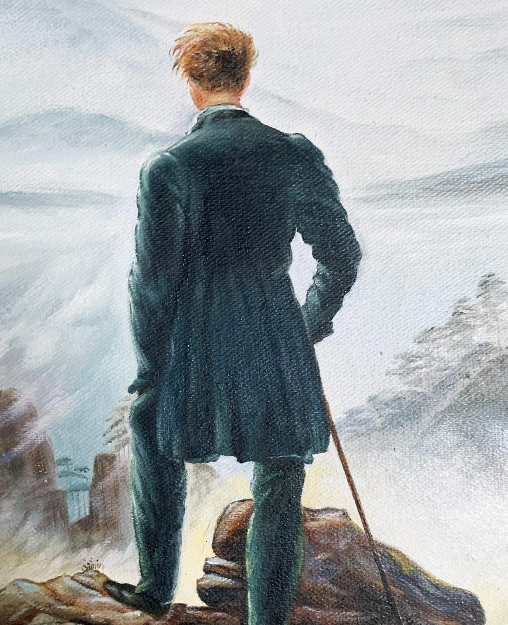 Galerie Mont Friedrich<Le Voyageur contemplant une mer de nuages - Caspar David Friedrich
