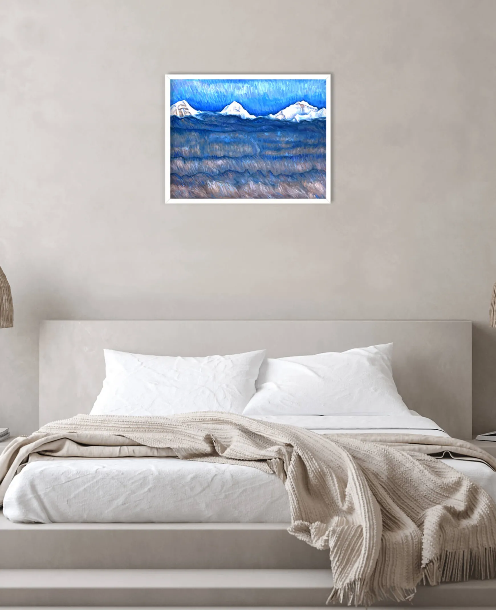 Galerie Mont Hodler<L'Eiger, le Mönch et la Jungfrau au-dessus de la mer de brouillard - Ferdinand Hodler