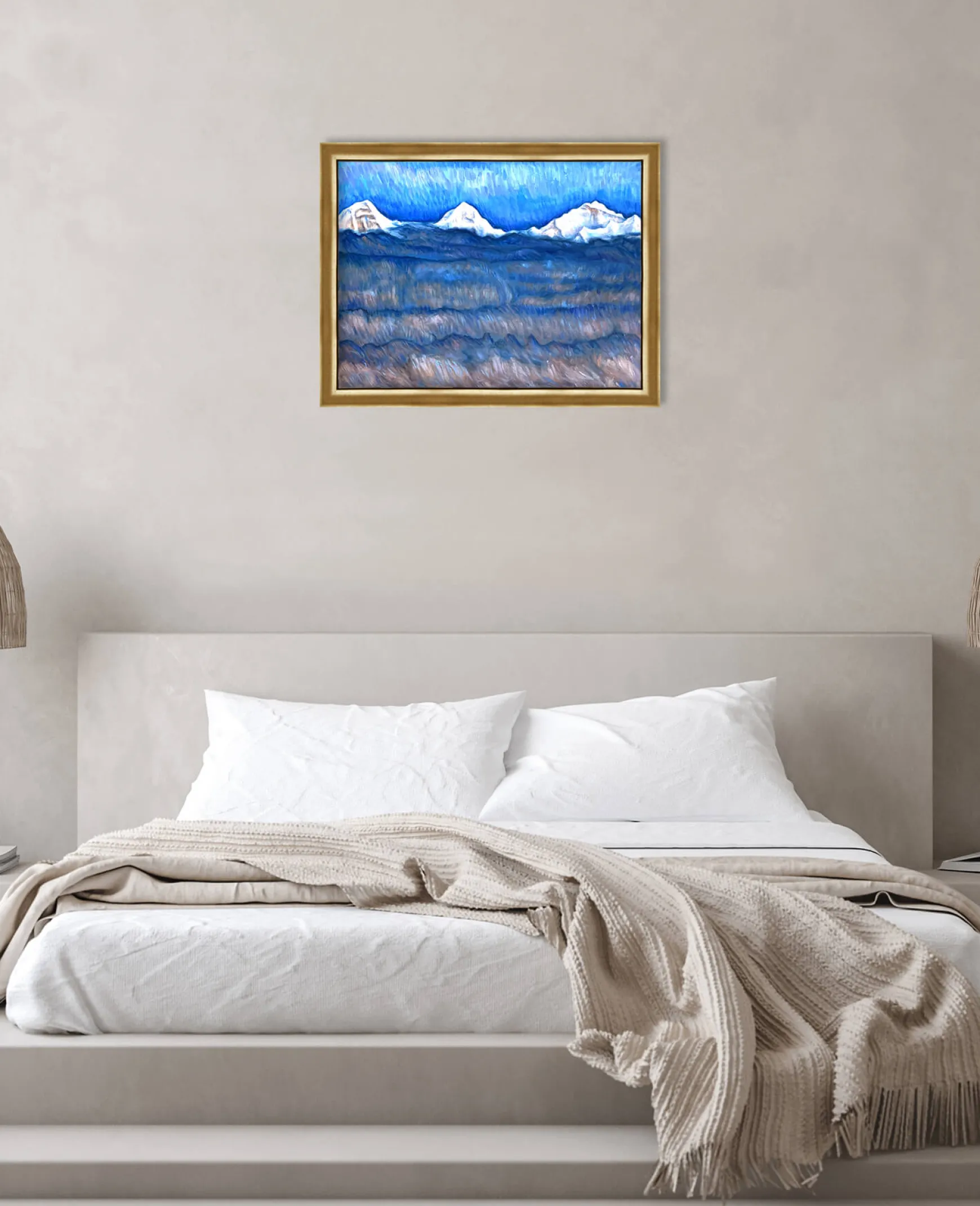 Galerie Mont Hodler<L'Eiger, le Mönch et la Jungfrau au-dessus de la mer de brouillard - Ferdinand Hodler