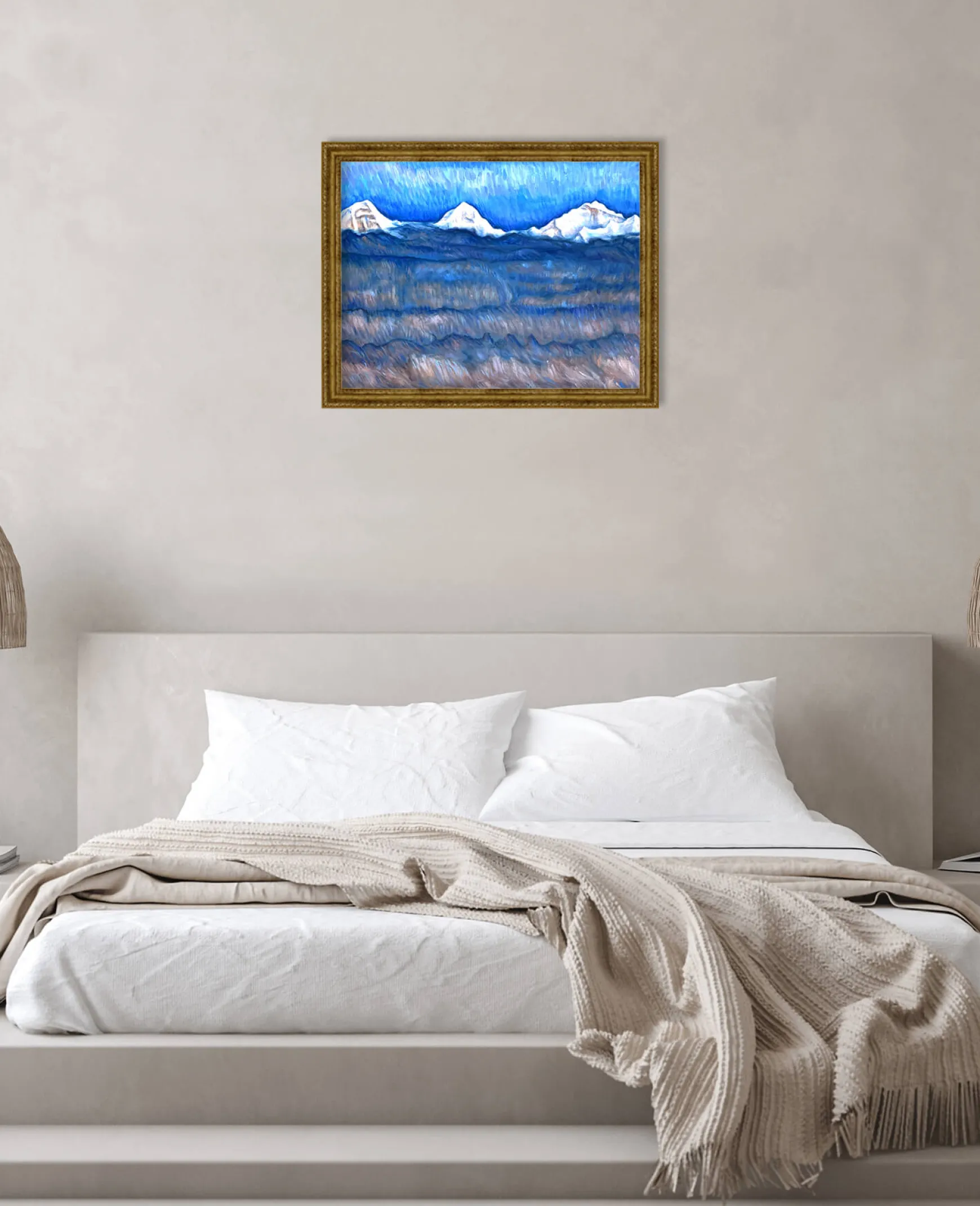 Galerie Mont Hodler<L'Eiger, le Mönch et la Jungfrau au-dessus de la mer de brouillard - Ferdinand Hodler