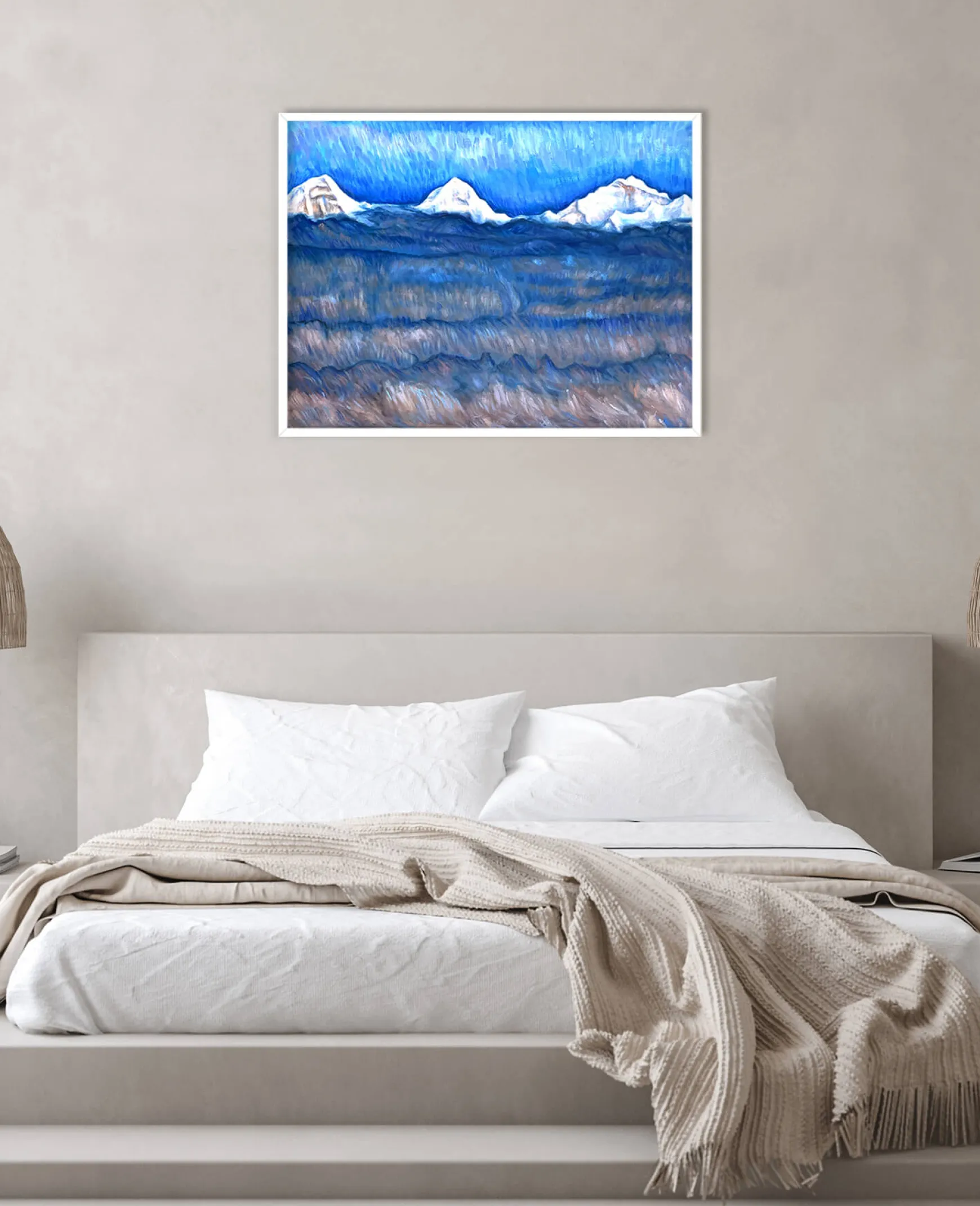 Galerie Mont Hodler<L'Eiger, le Mönch et la Jungfrau au-dessus de la mer de brouillard - Ferdinand Hodler