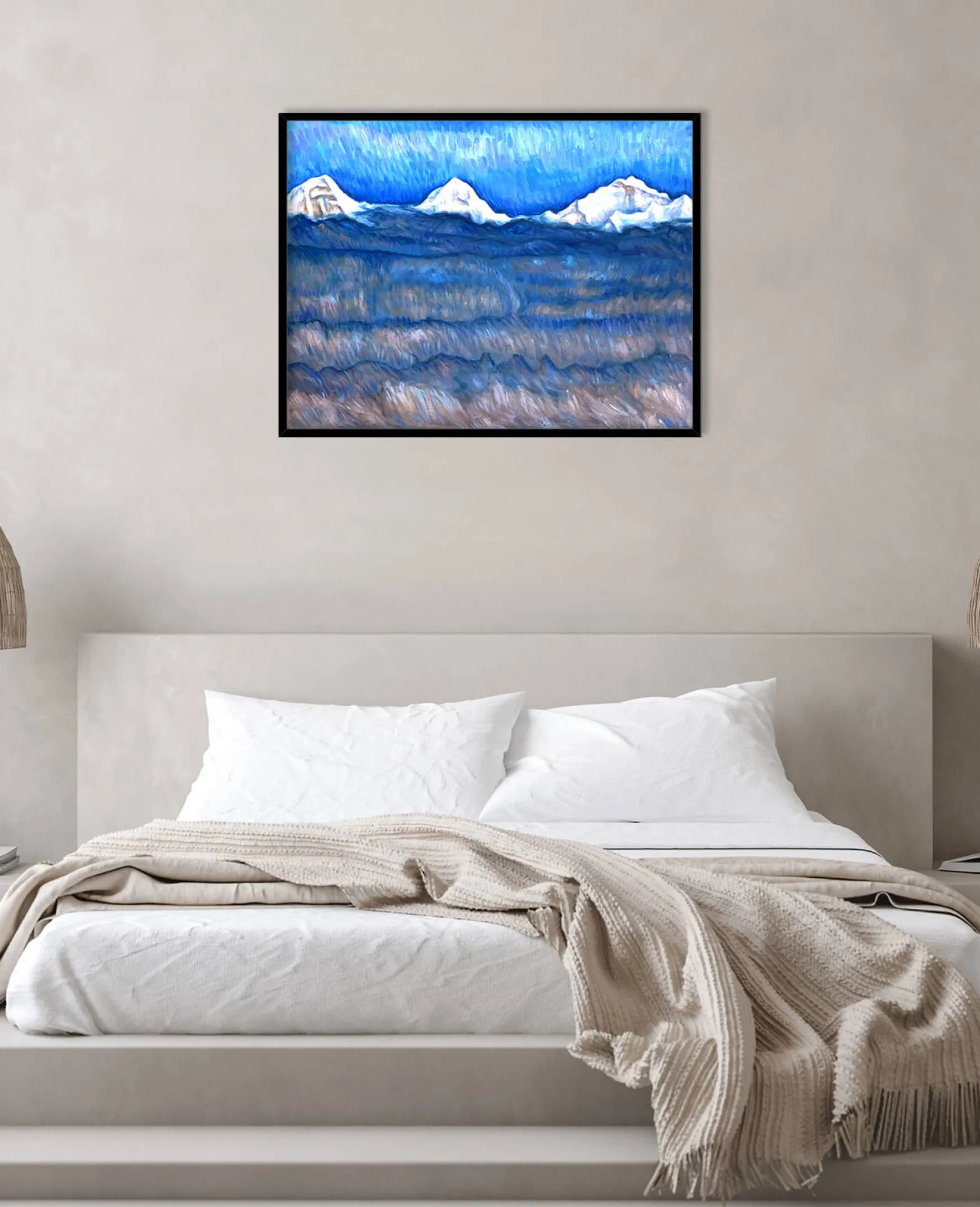 Galerie Mont Hodler<L'Eiger, le Mönch et la Jungfrau au-dessus de la mer de brouillard - Ferdinand Hodler