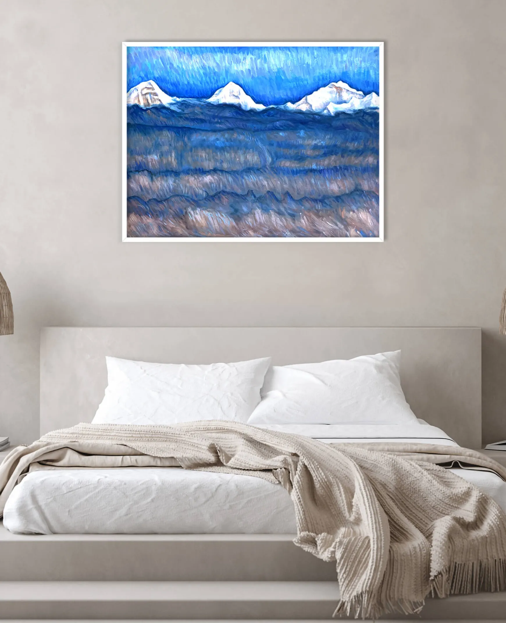 Galerie Mont Hodler<L'Eiger, le Mönch et la Jungfrau au-dessus de la mer de brouillard - Ferdinand Hodler
