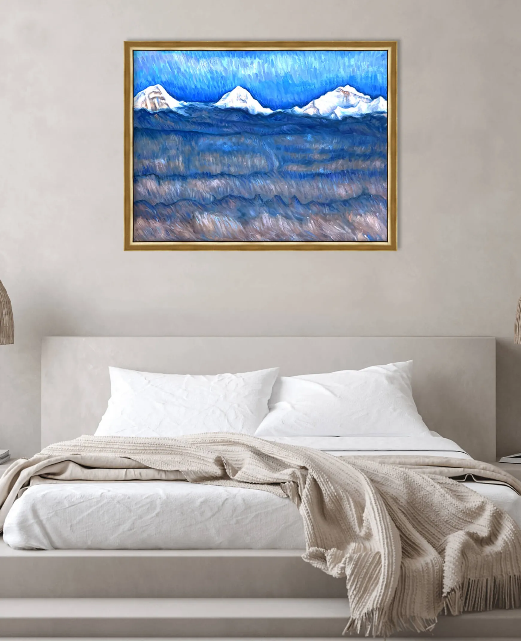 Galerie Mont Hodler<L'Eiger, le Mönch et la Jungfrau au-dessus de la mer de brouillard - Ferdinand Hodler