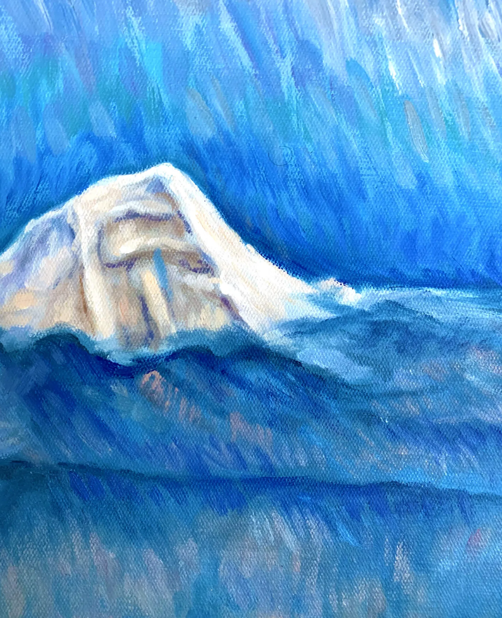 Galerie Mont Hodler<L'Eiger, le Mönch et la Jungfrau au-dessus de la mer de brouillard - Ferdinand Hodler