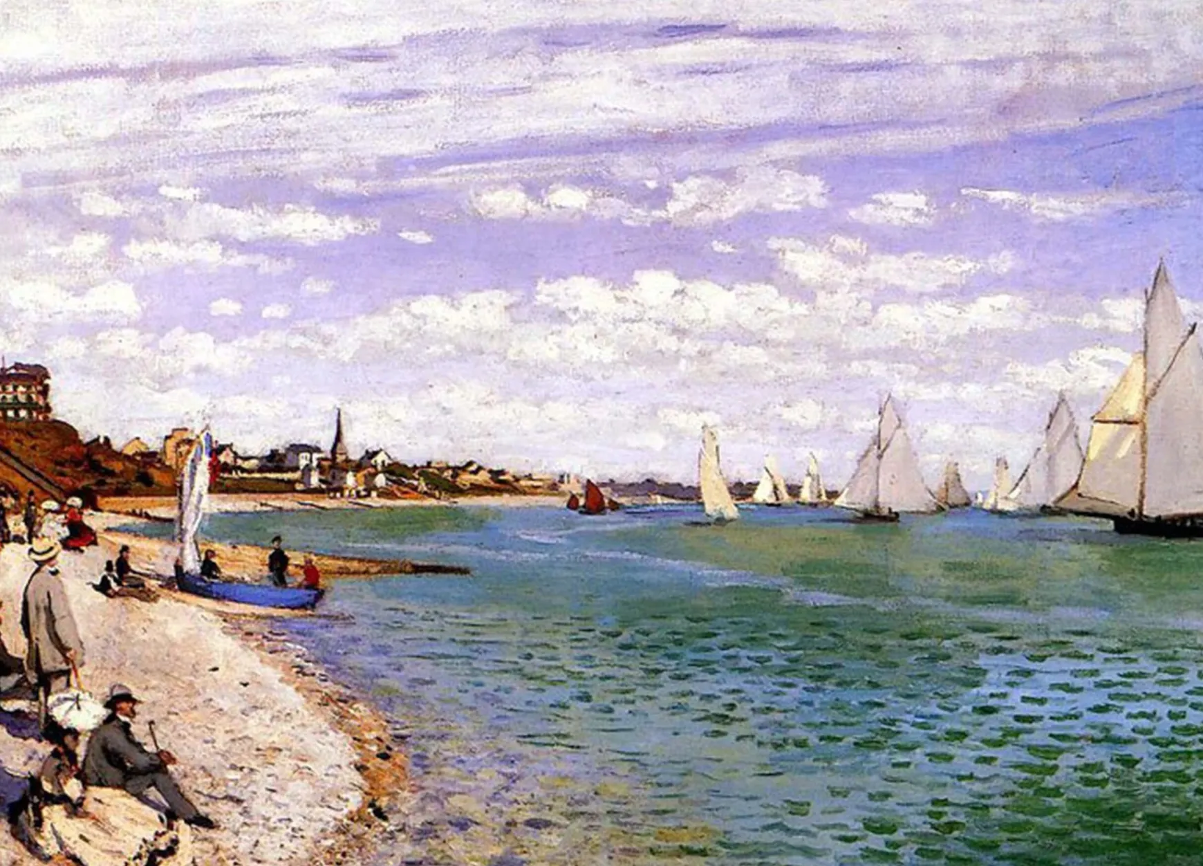 Galerie Mont Monet<Les Régates à Sainte-Adresse - Claude Monet
