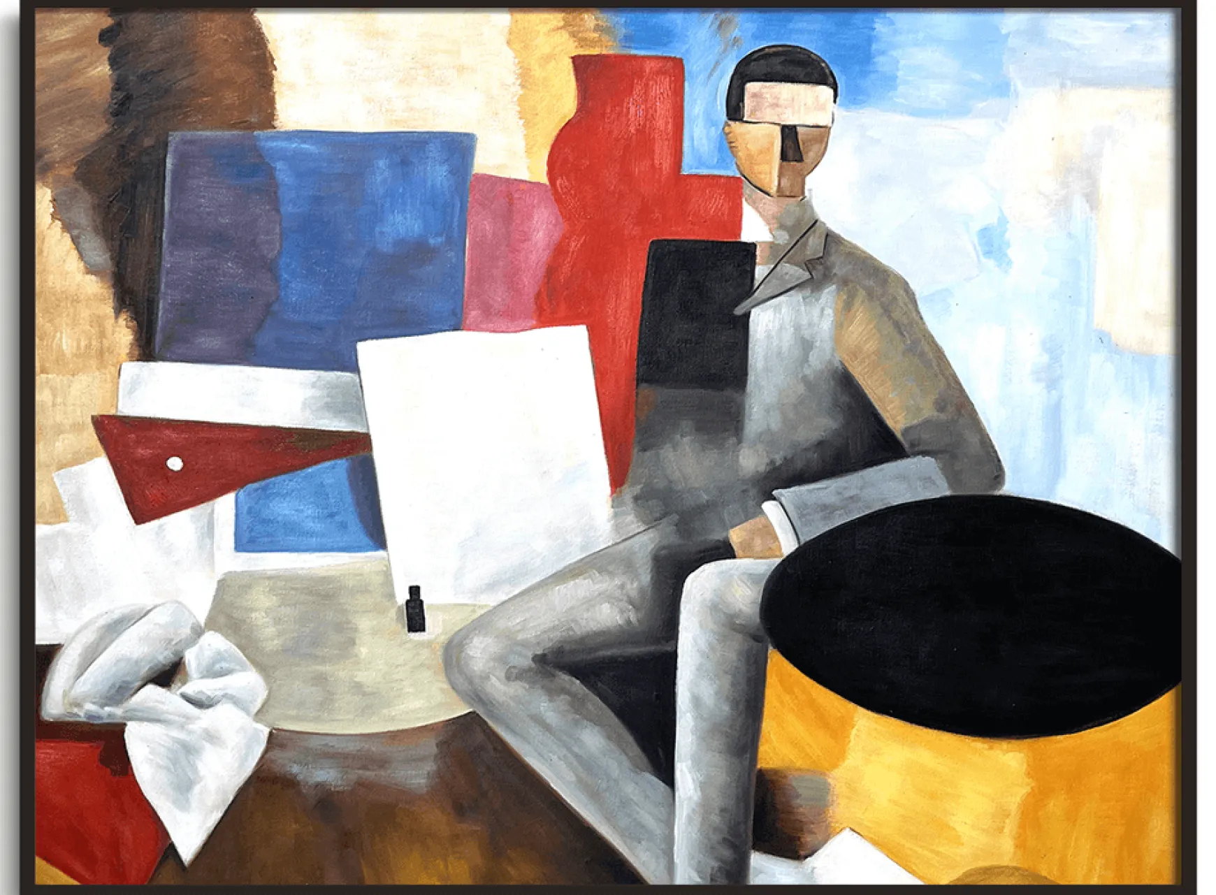 Galerie Mont De La Fresnaye<L'Homme assis - Roger de La Fresnaye